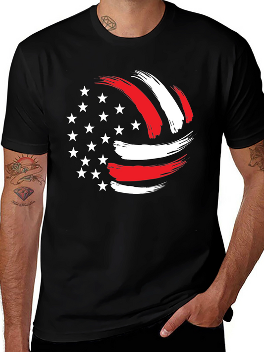 Patriotic USA Volleyball T-Shirt