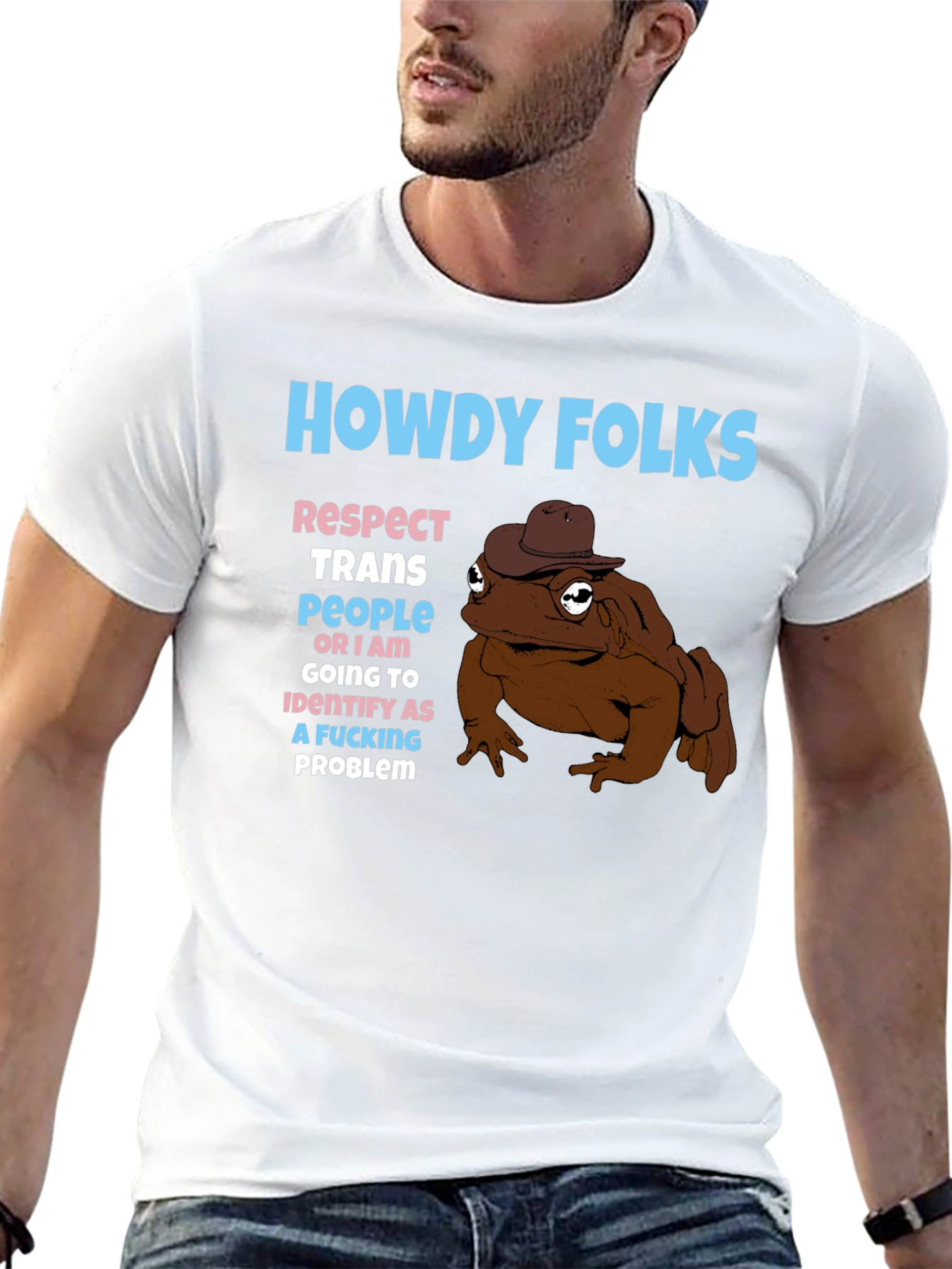 Howdy Folks Frog Graphic Tee