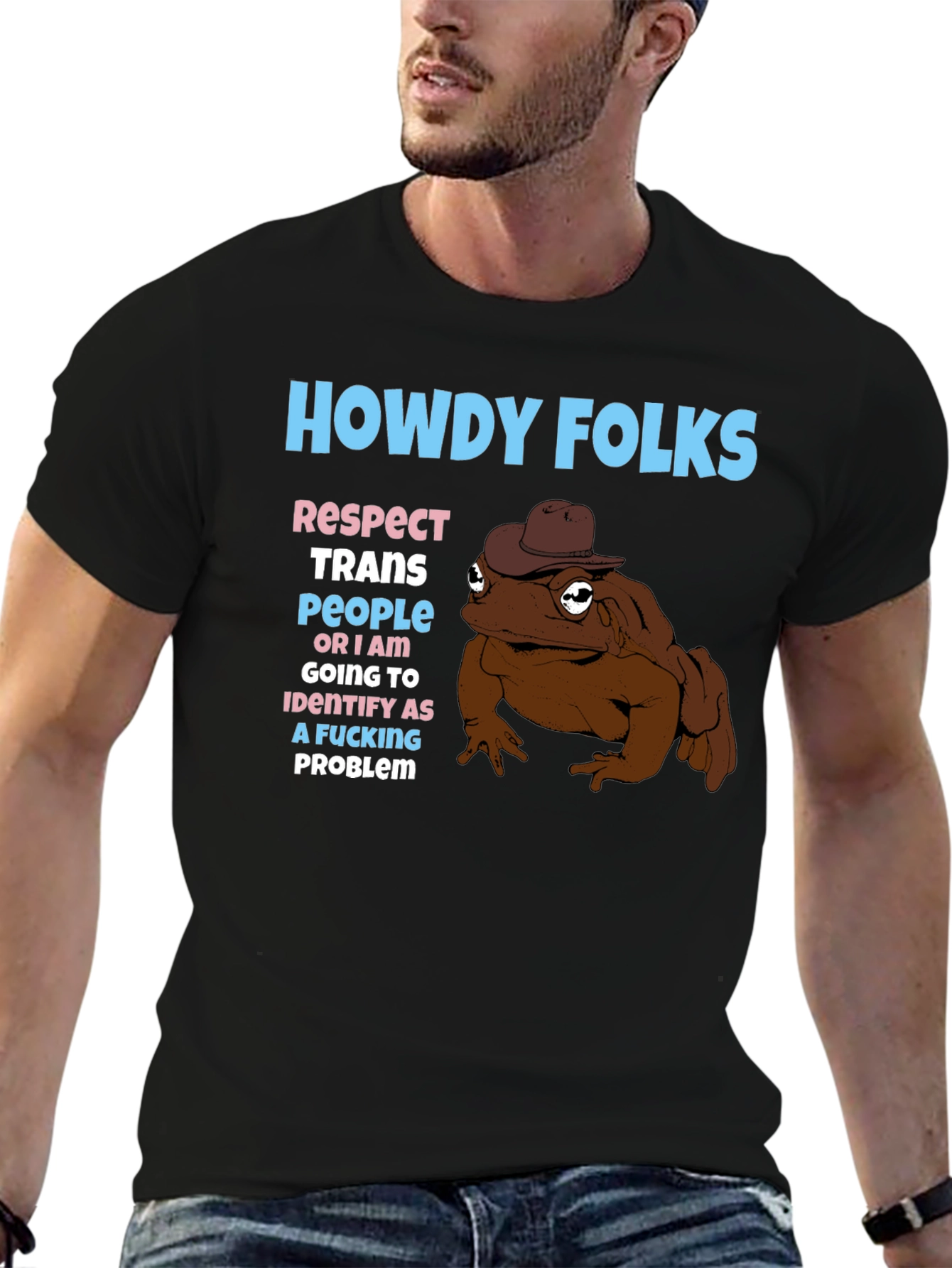 Howdy Folks Frog Graphic Tee