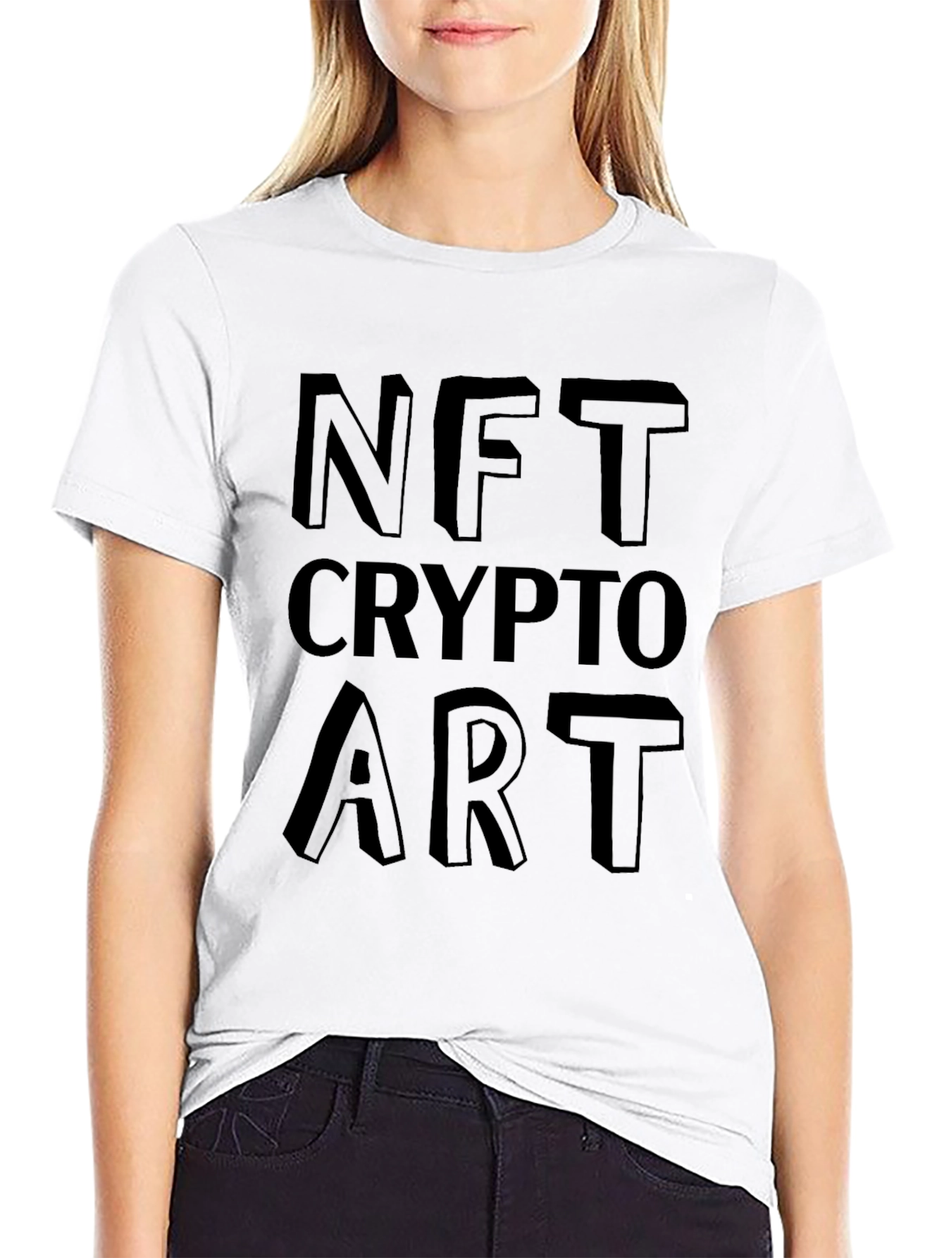 NFT Crypto Art Graphic Tee - Modern Style