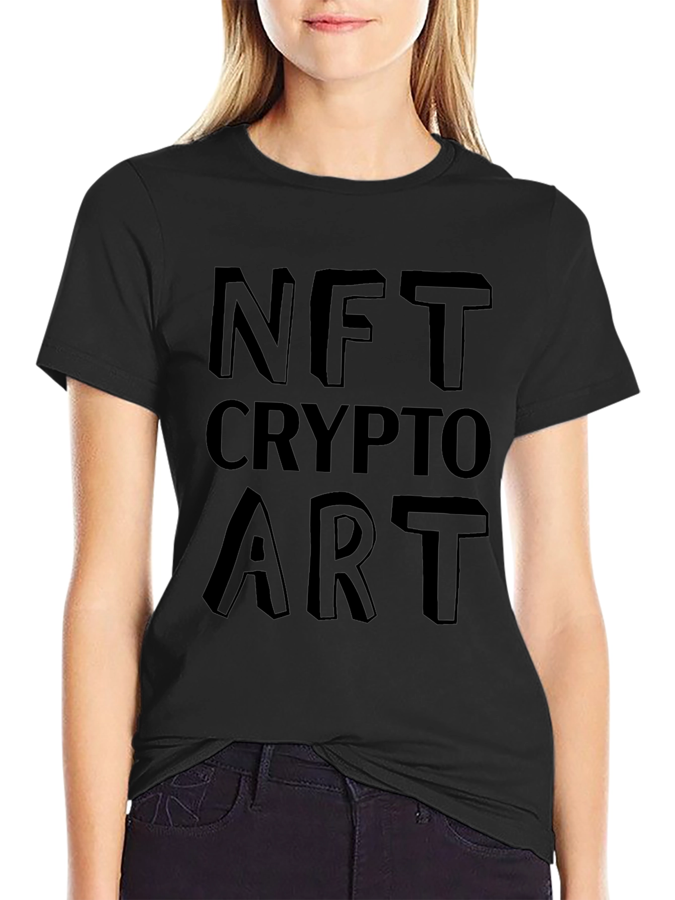 NFT Crypto Art Graphic Tee - Modern Style