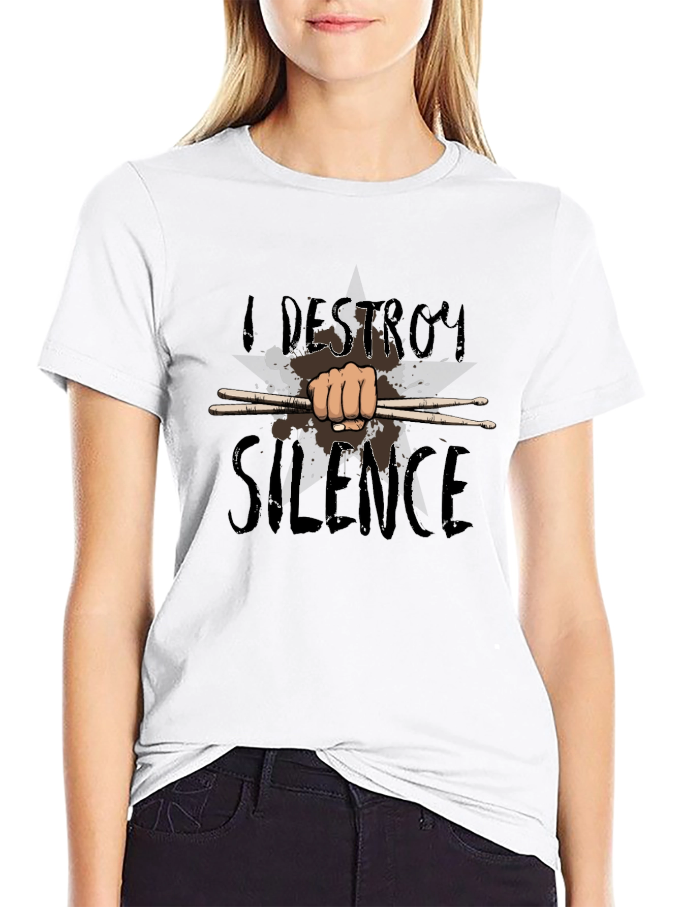 Destroy Silence Drummer T-Shirt