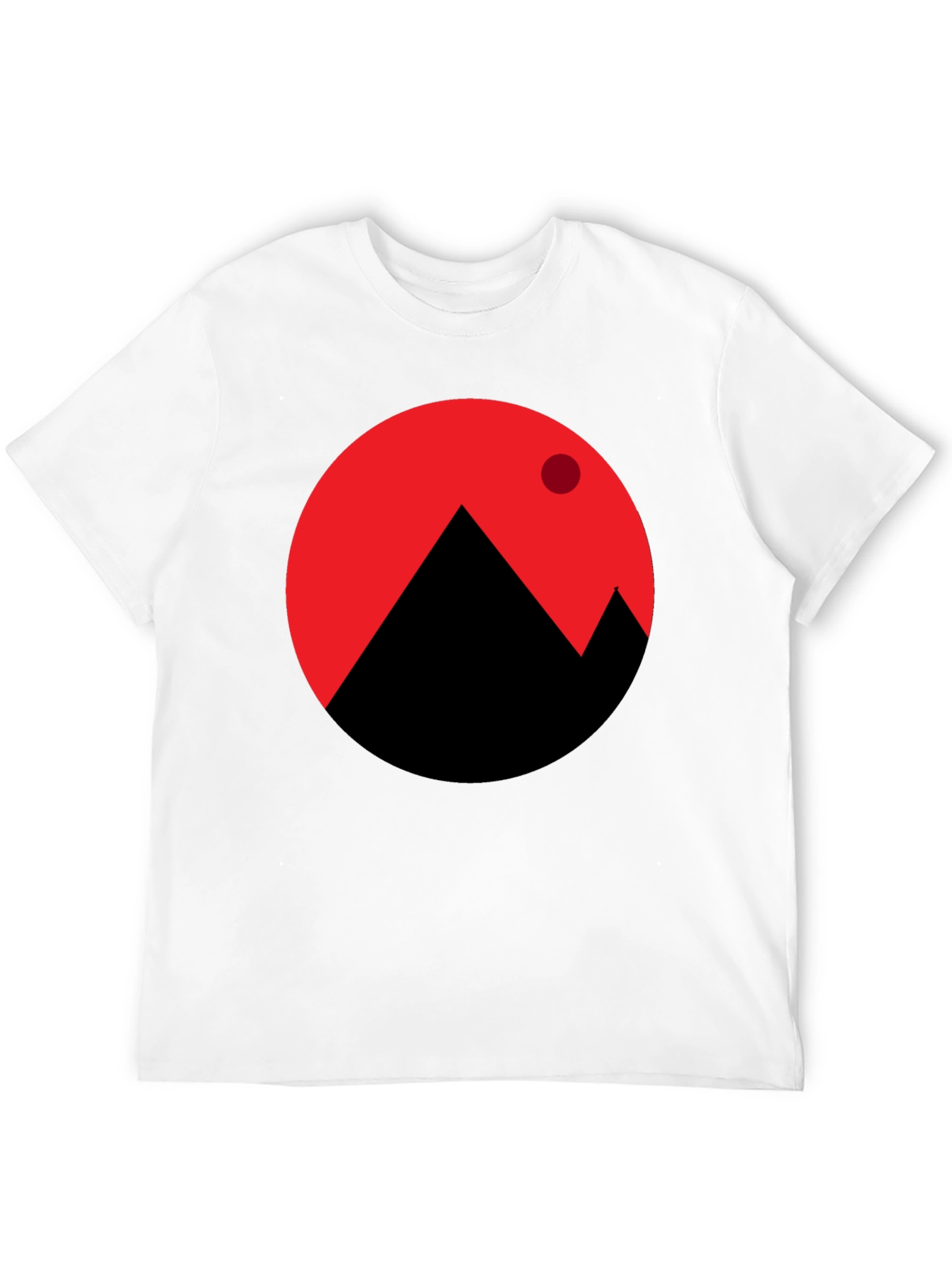 Modern Mountainscape Graphic T-Shirt