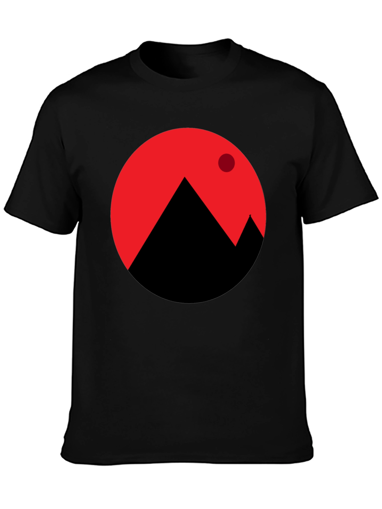 Modern Mountainscape Graphic T-Shirt