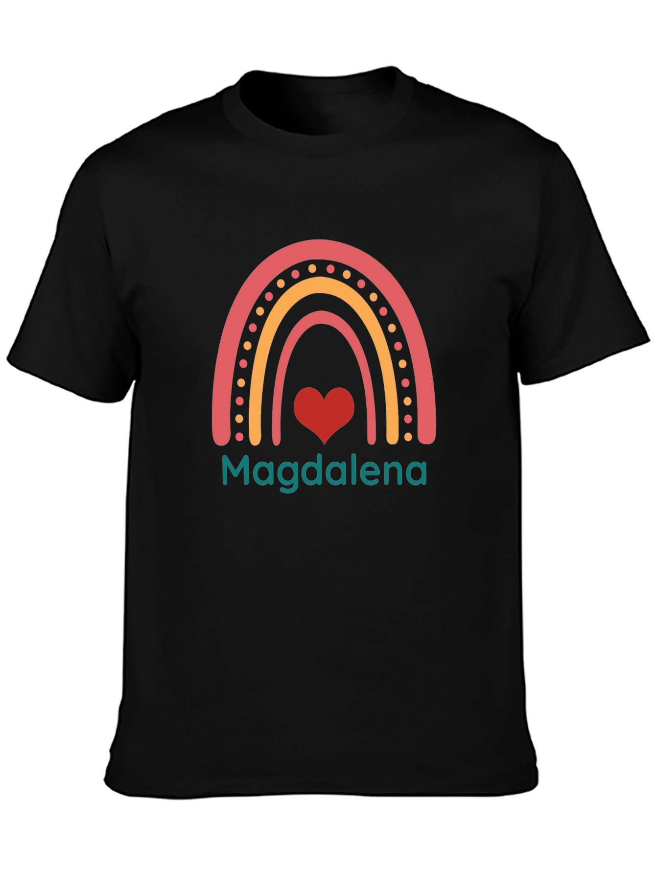 Magdalena Rainbow Heart Custom T-Shirt