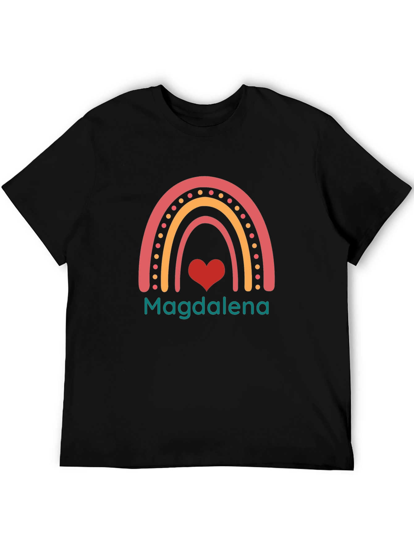 Magdalena Rainbow Heart Custom T-Shirt