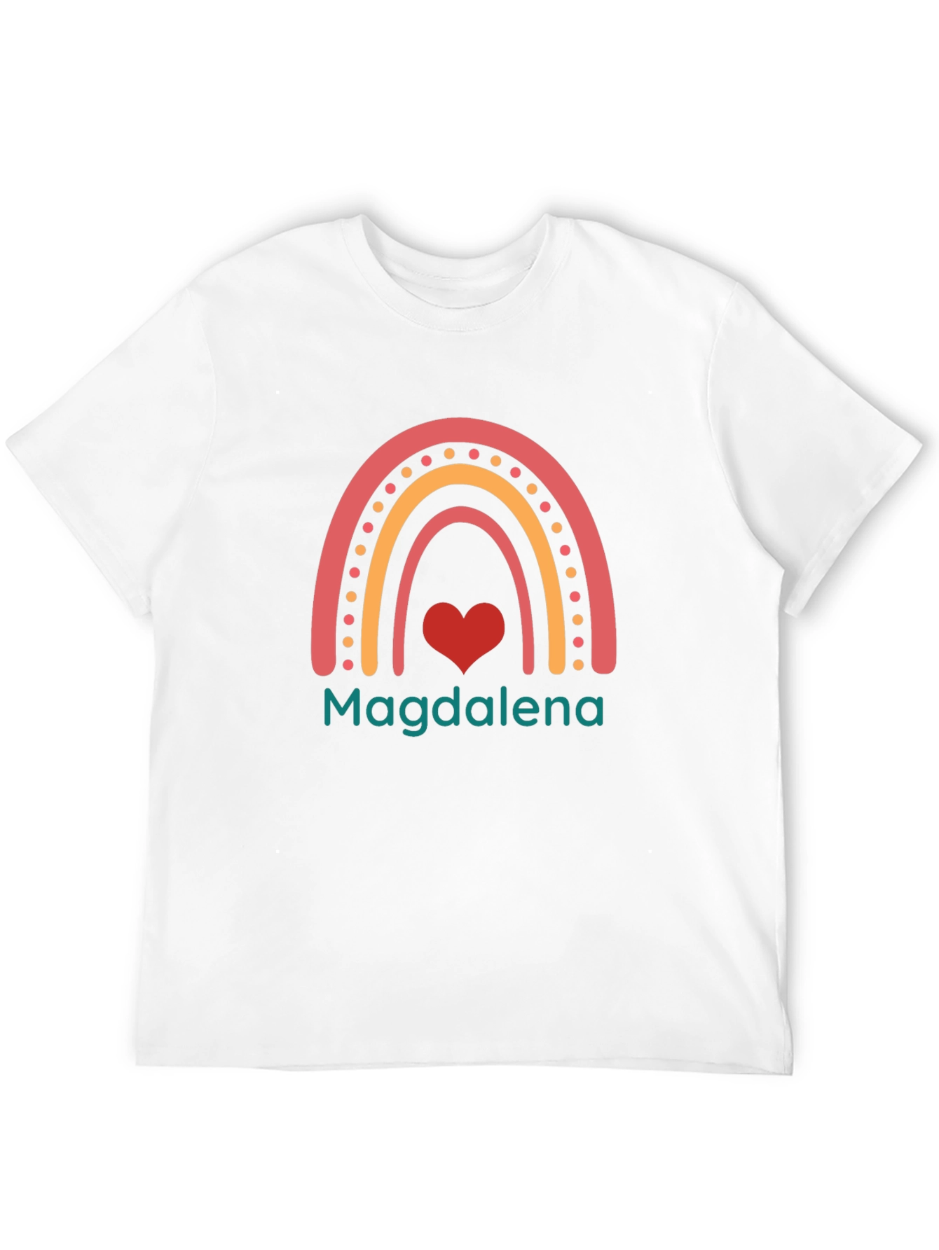 Magdalena Rainbow Heart Custom T-Shirt