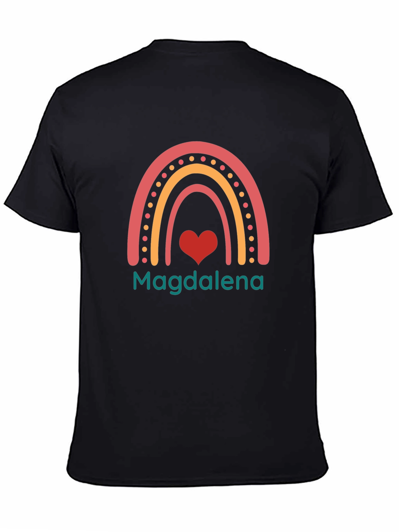 Magdalena Rainbow Heart Custom T-Shirt