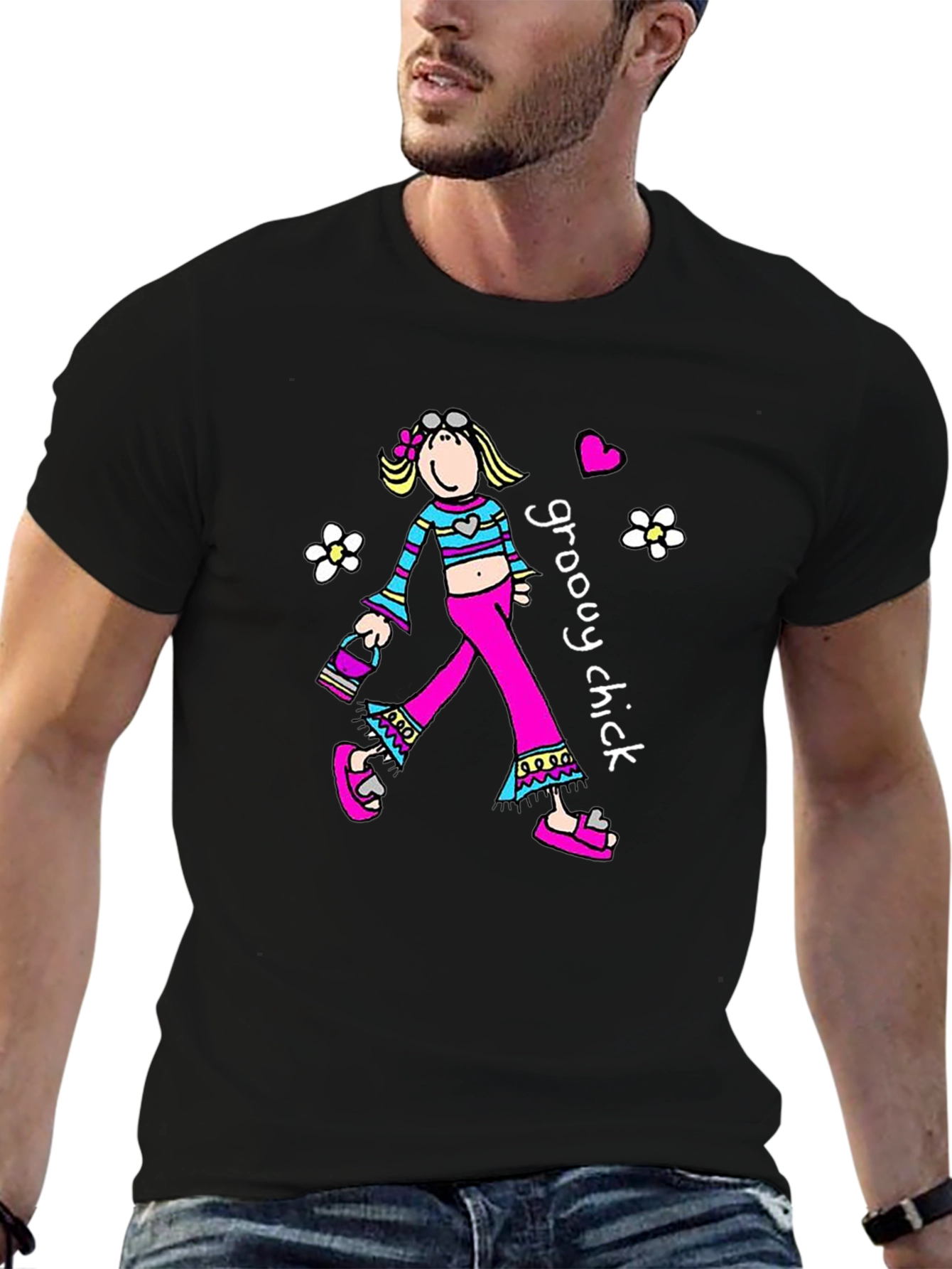 Groovy Chick Graphic T-Shirt
