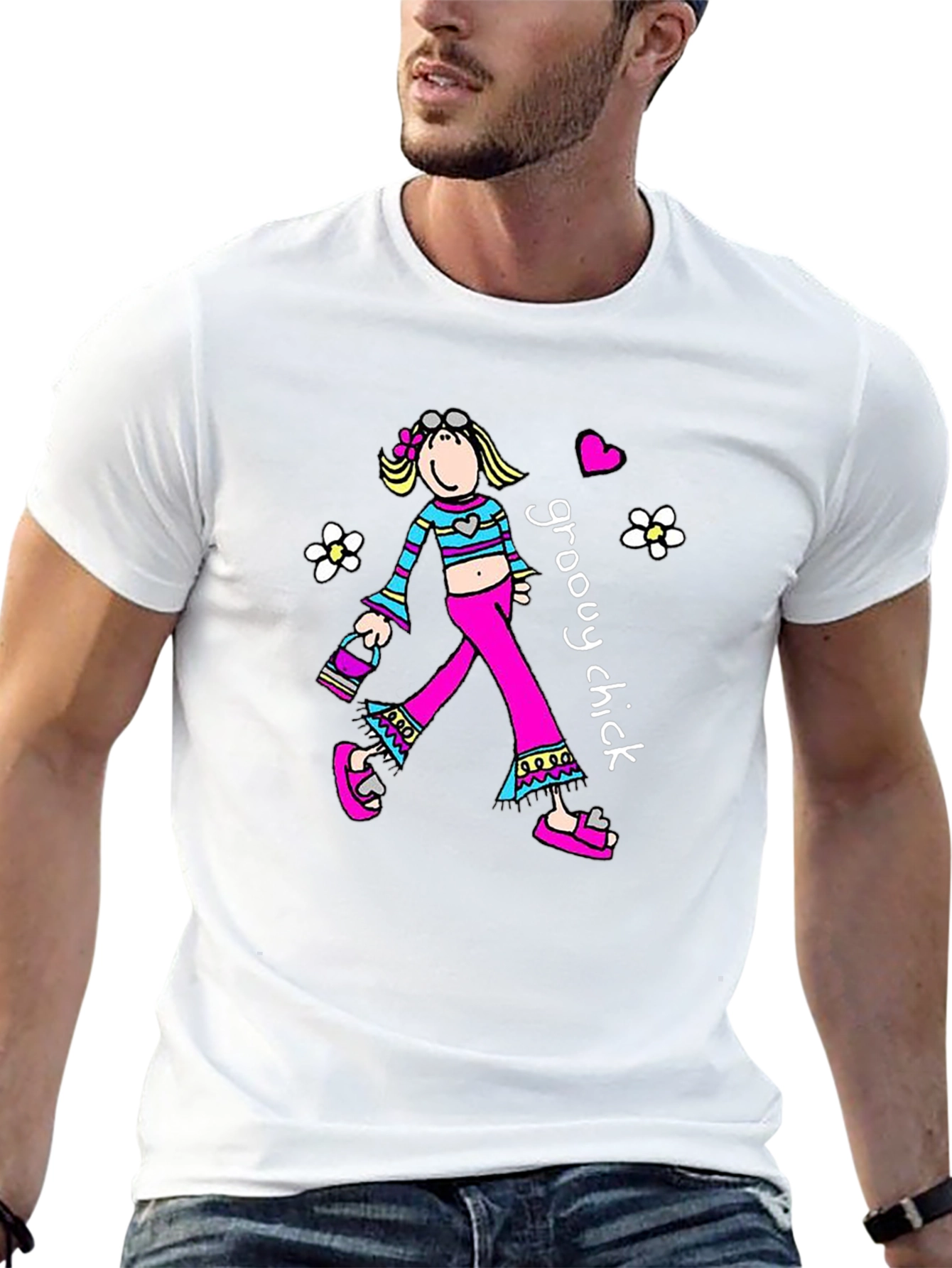 Groovy Chick Graphic T-Shirt