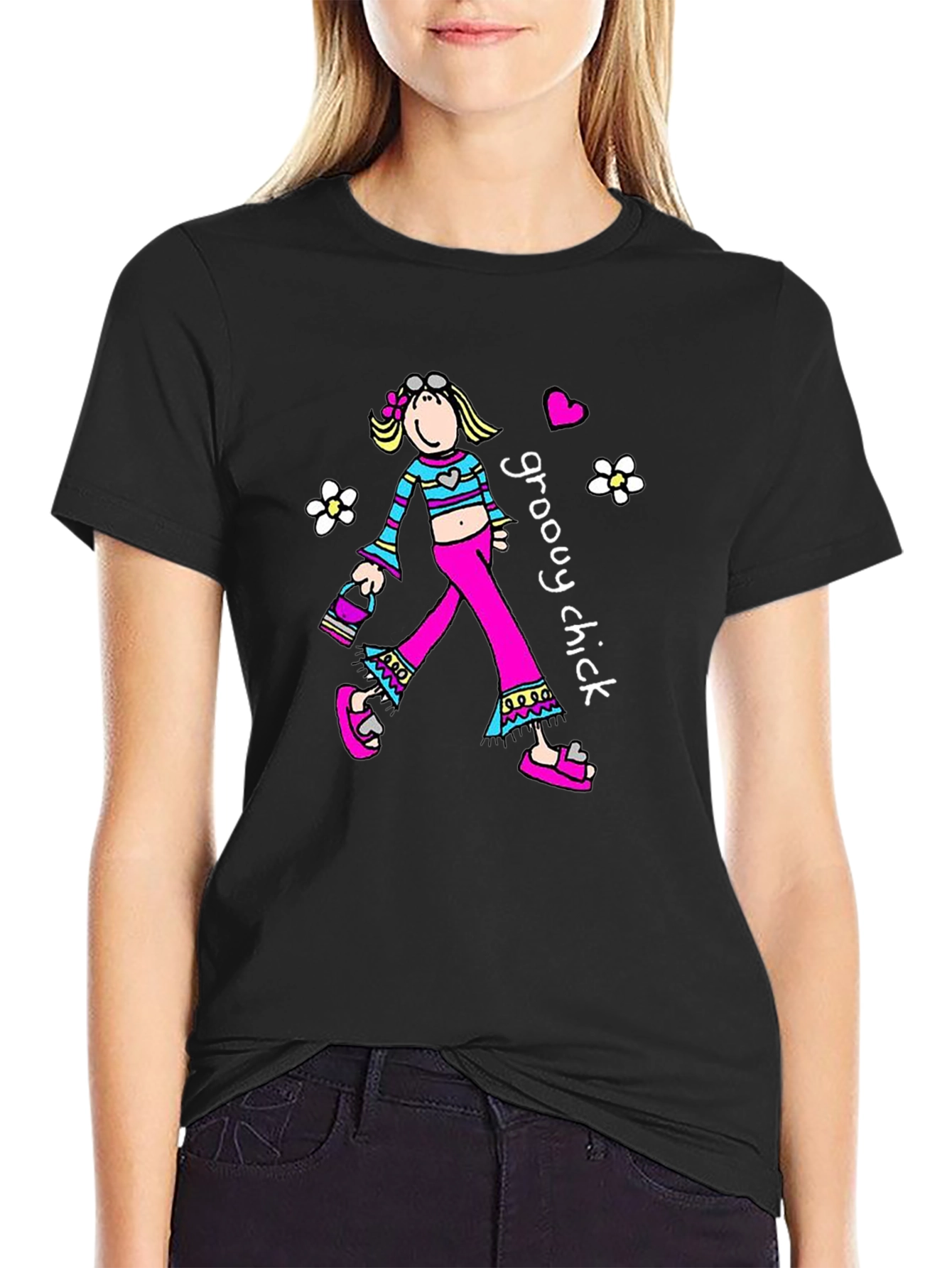 Groovy Chick Graphic T-Shirt