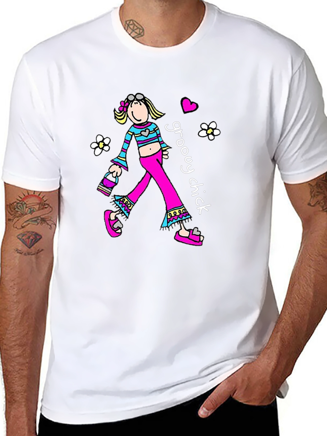 Groovy Chick Graphic T-Shirt
