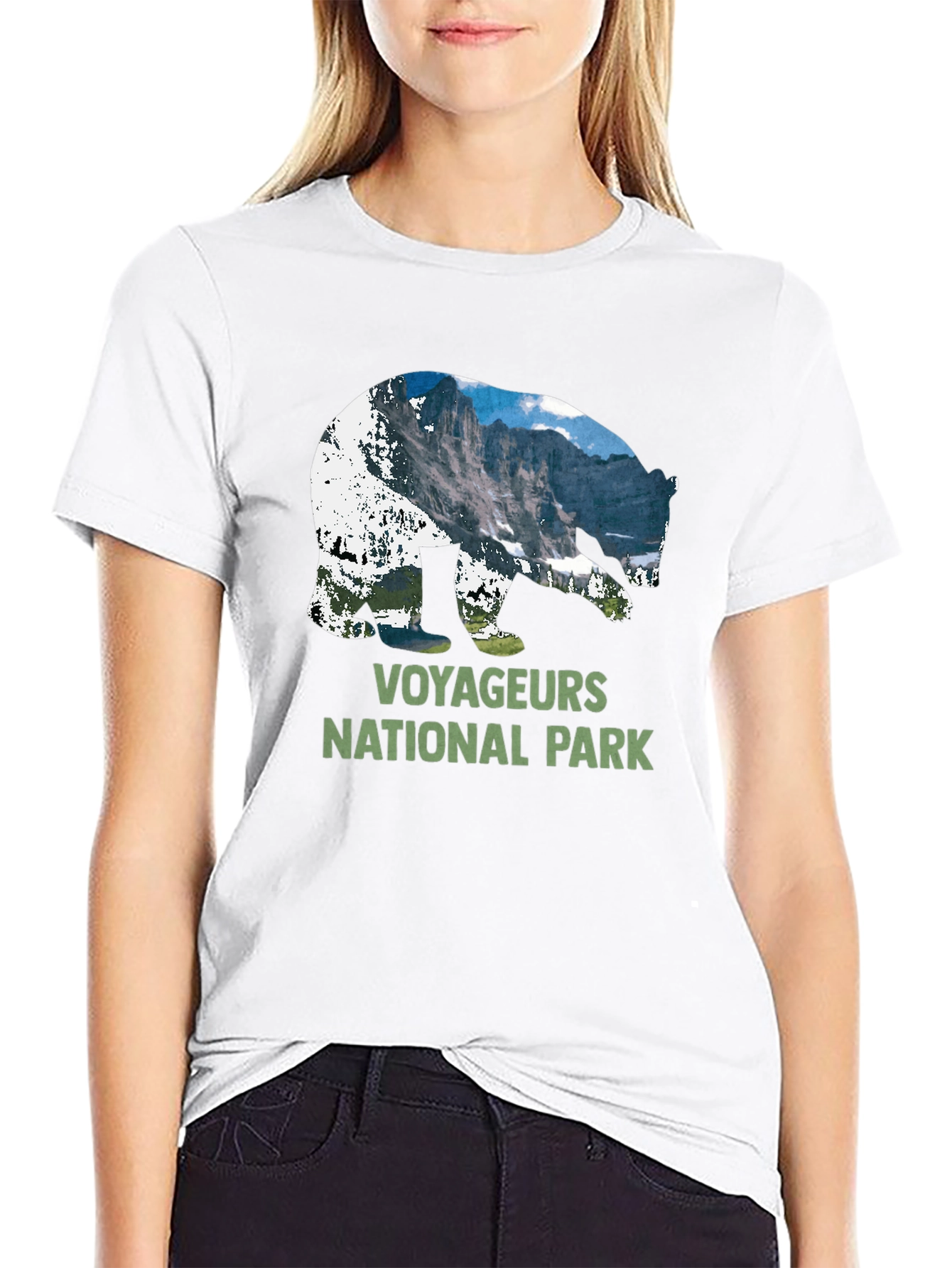 Voyageurs National Park Bear Silhouette T-Shirt