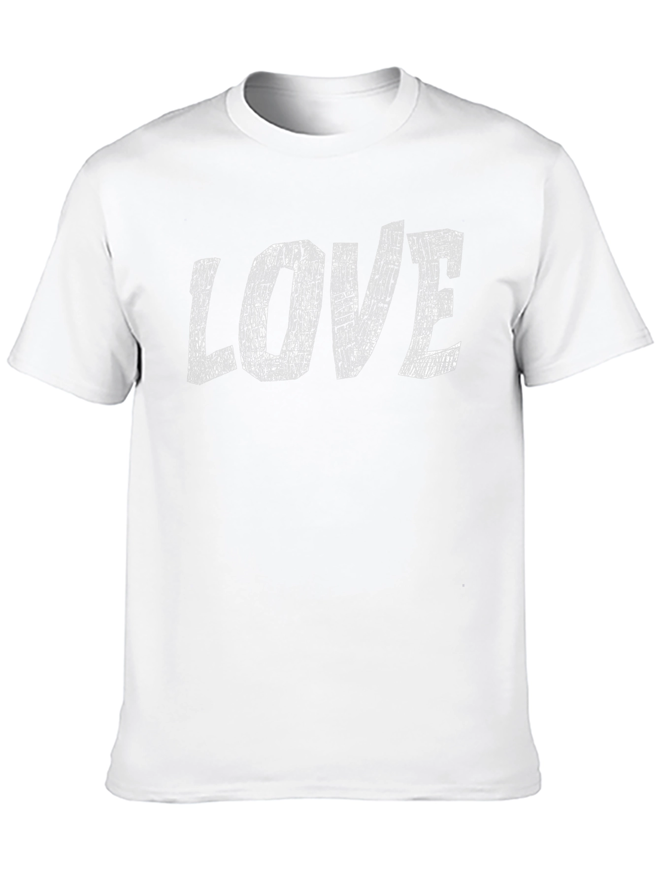Love Graphic Print Black Cotton T-Shirt