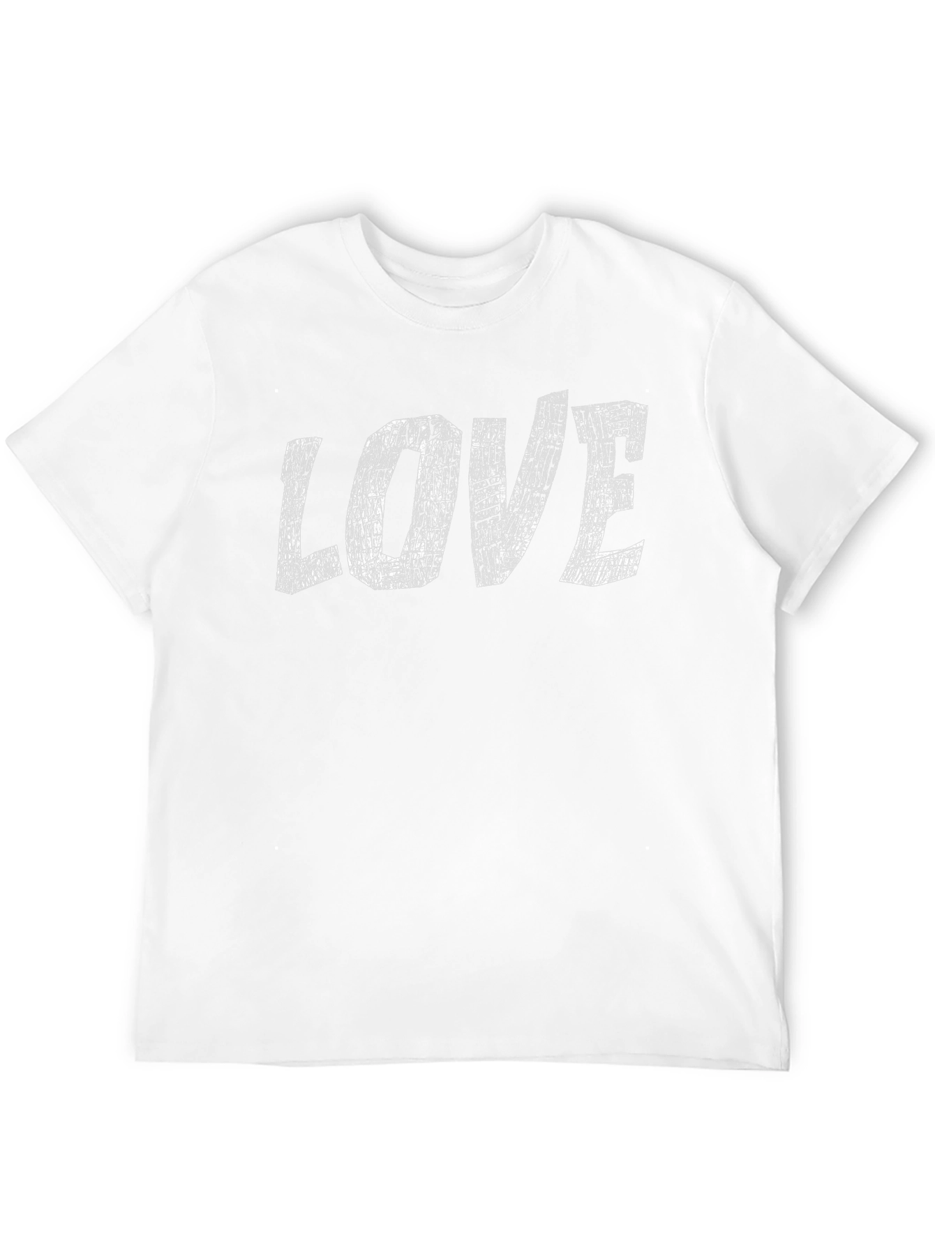 Love Graphic Print Black Cotton T-Shirt