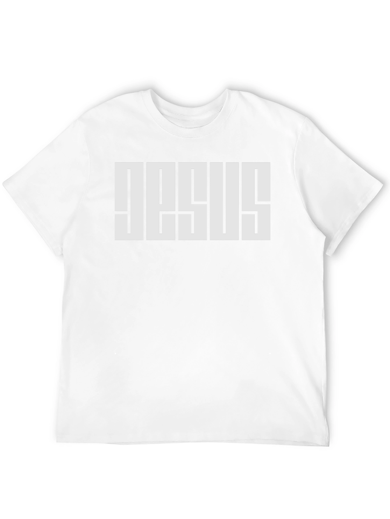 Bold JESUS Graphic Tee - Black Cotton Blend T-Shirt