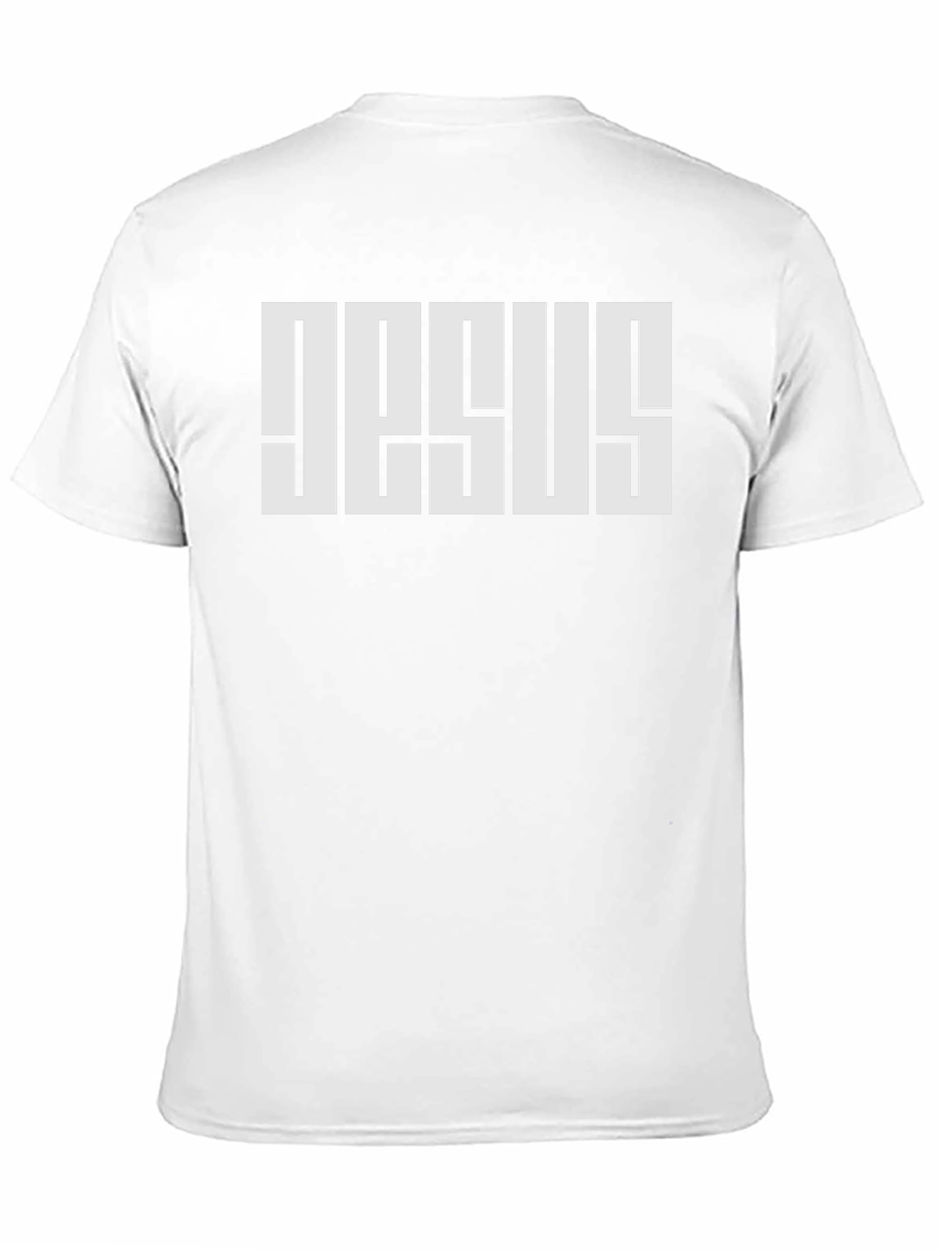 Bold JESUS Graphic Tee - Black Cotton Blend T-Shirt