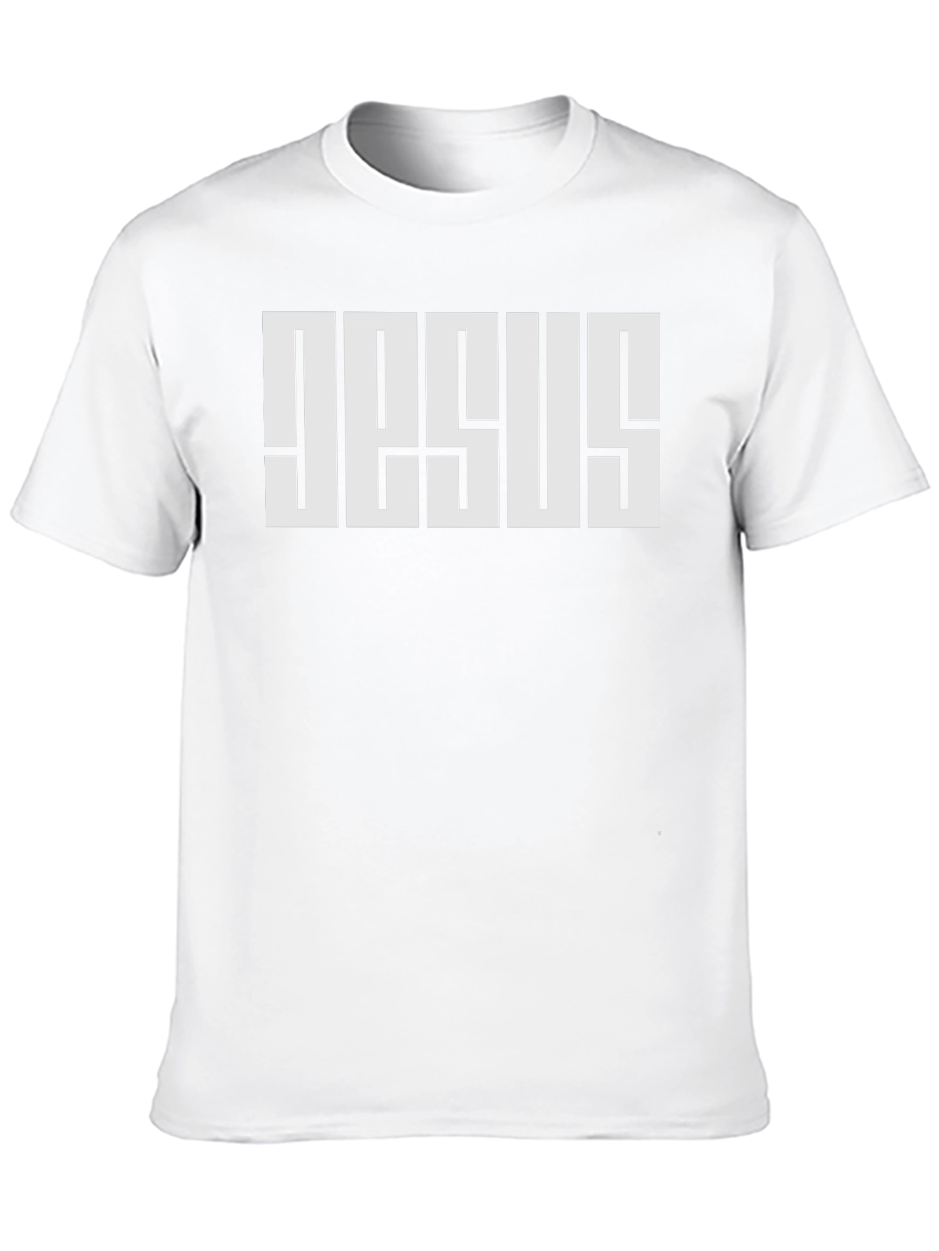 Bold JESUS Graphic Tee - Black Cotton Blend T-Shirt