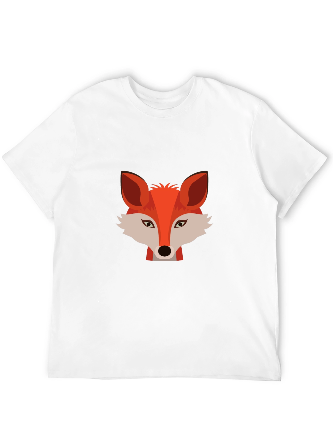 Stylish Fox Graphic Black T-Shirt