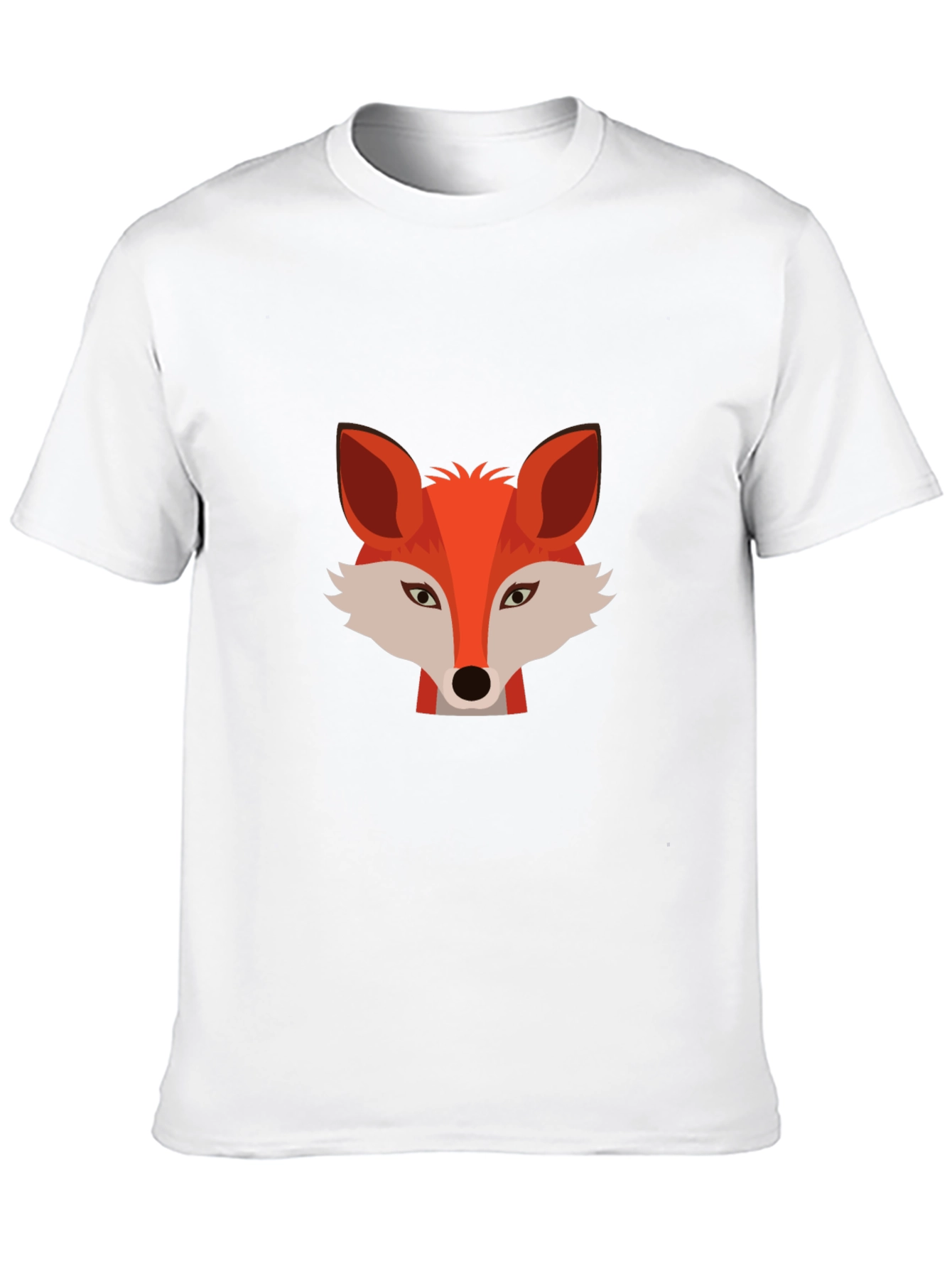 Stylish Fox Graphic Black T-Shirt
