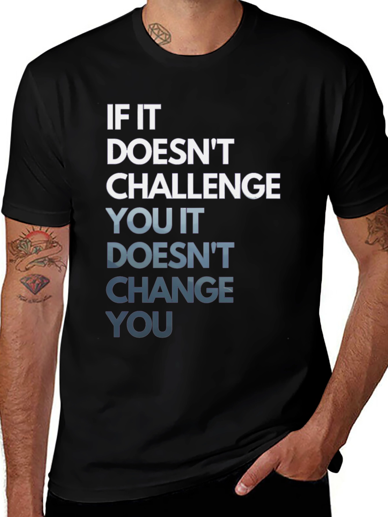 Motivational If It Doesnt Challenge You T-Shirt