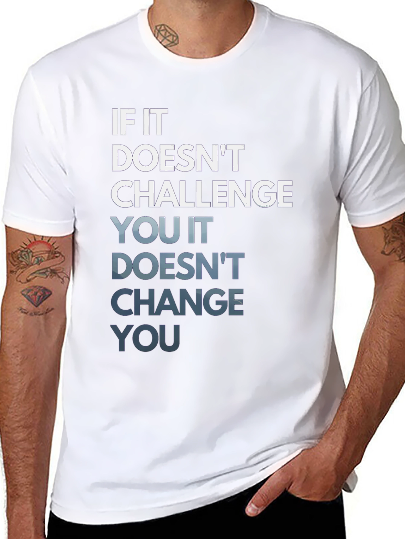 Motivational If It Doesnt Challenge You T-Shirt