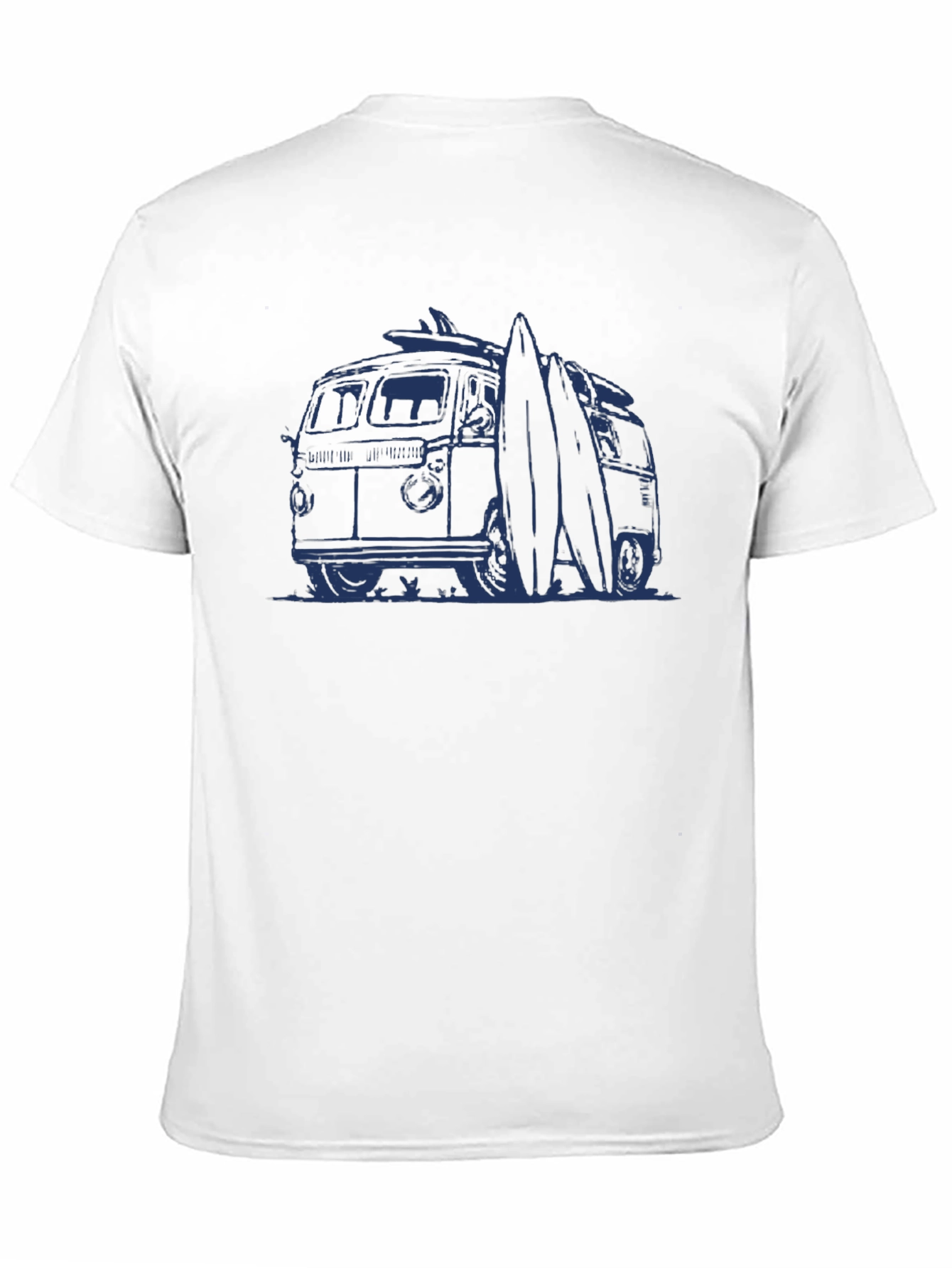 Surf Van Graphic Tee - Black Cotton T-Shirt