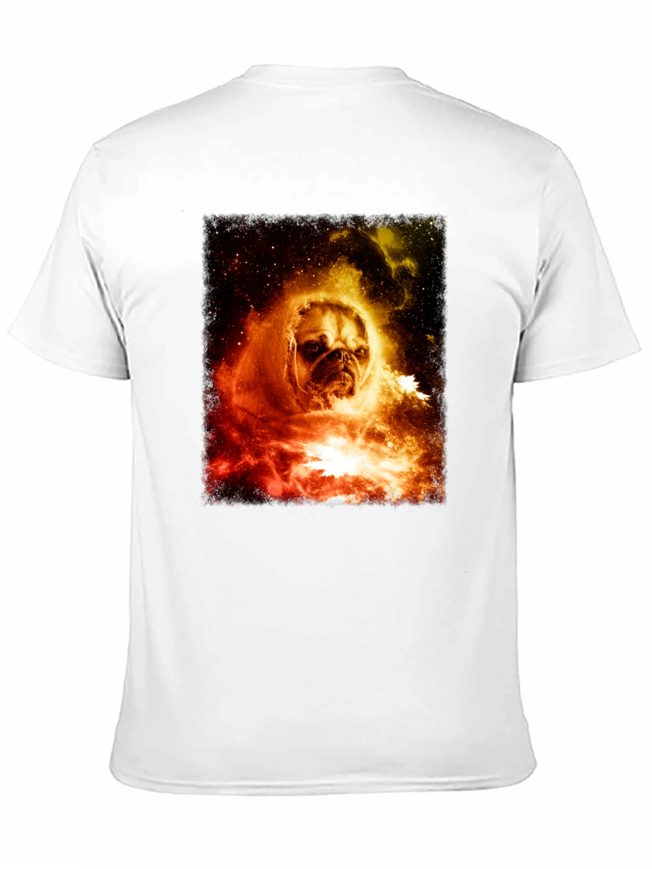 Cosmic Pug Graphic T-Shirt - Mens Black Tee