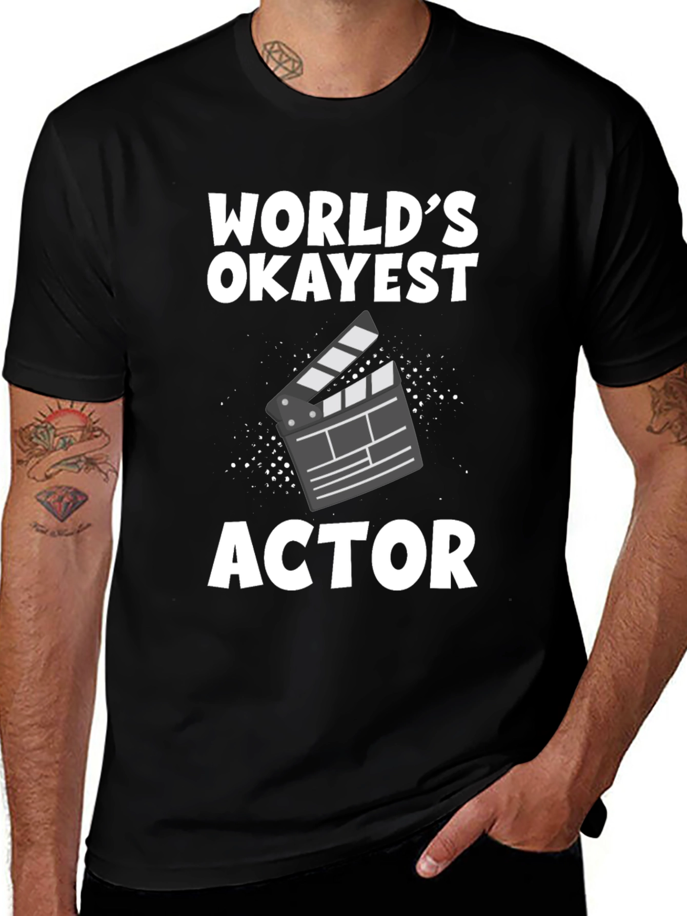 Worlds Okayest Actor - Graphic T-Shirt