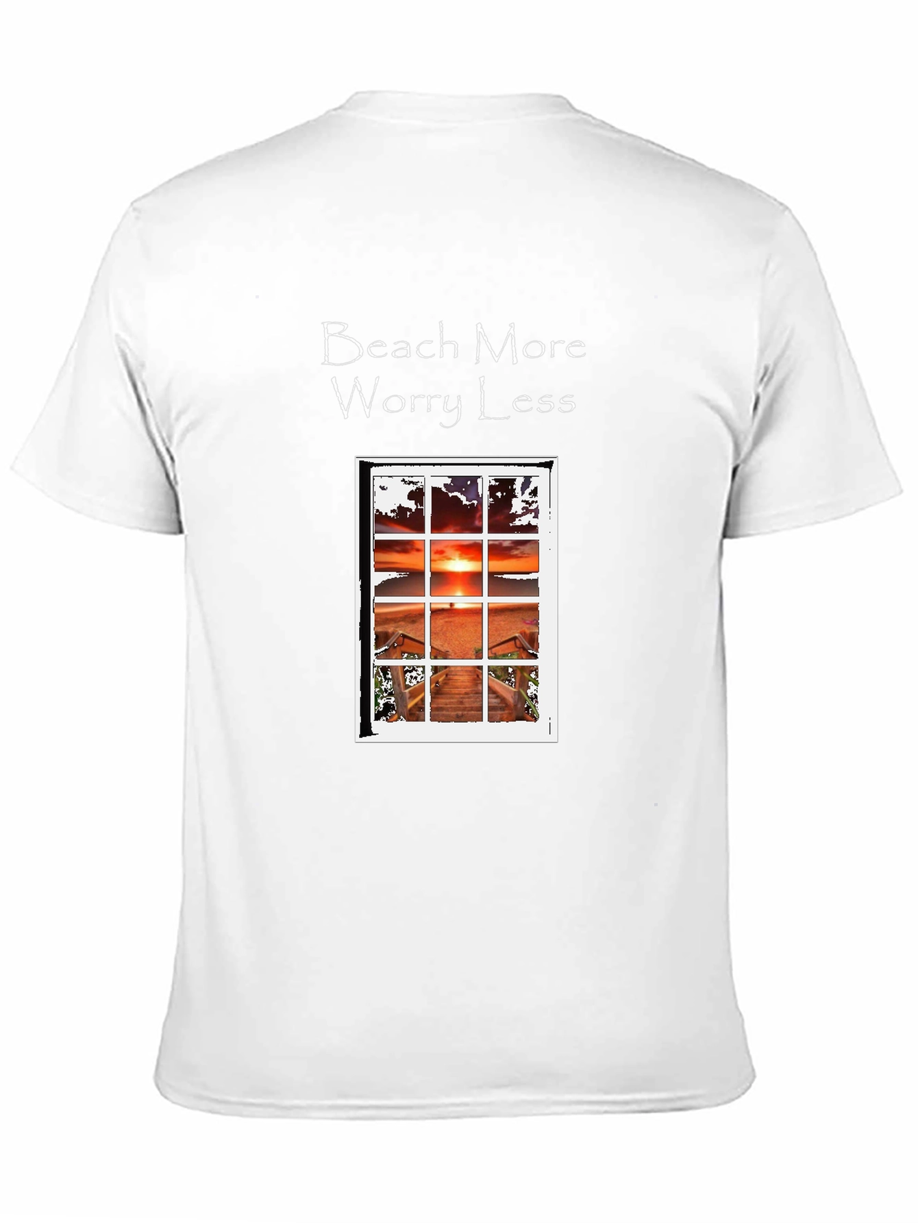Beach More Worry Less Graphic T-Shirt