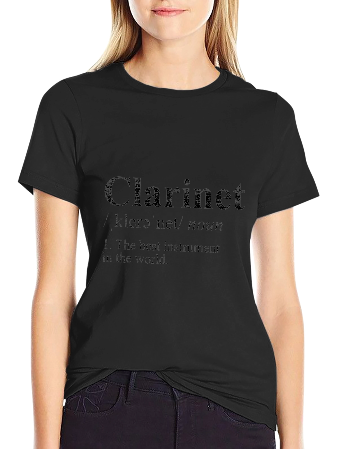 Clarinet Definition Black T-Shirt