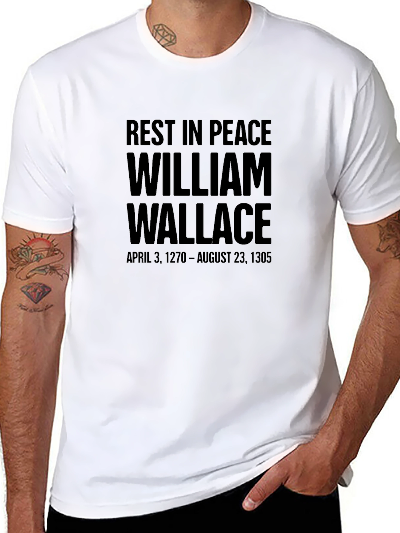 William Wallace RIP Black T-Shirt