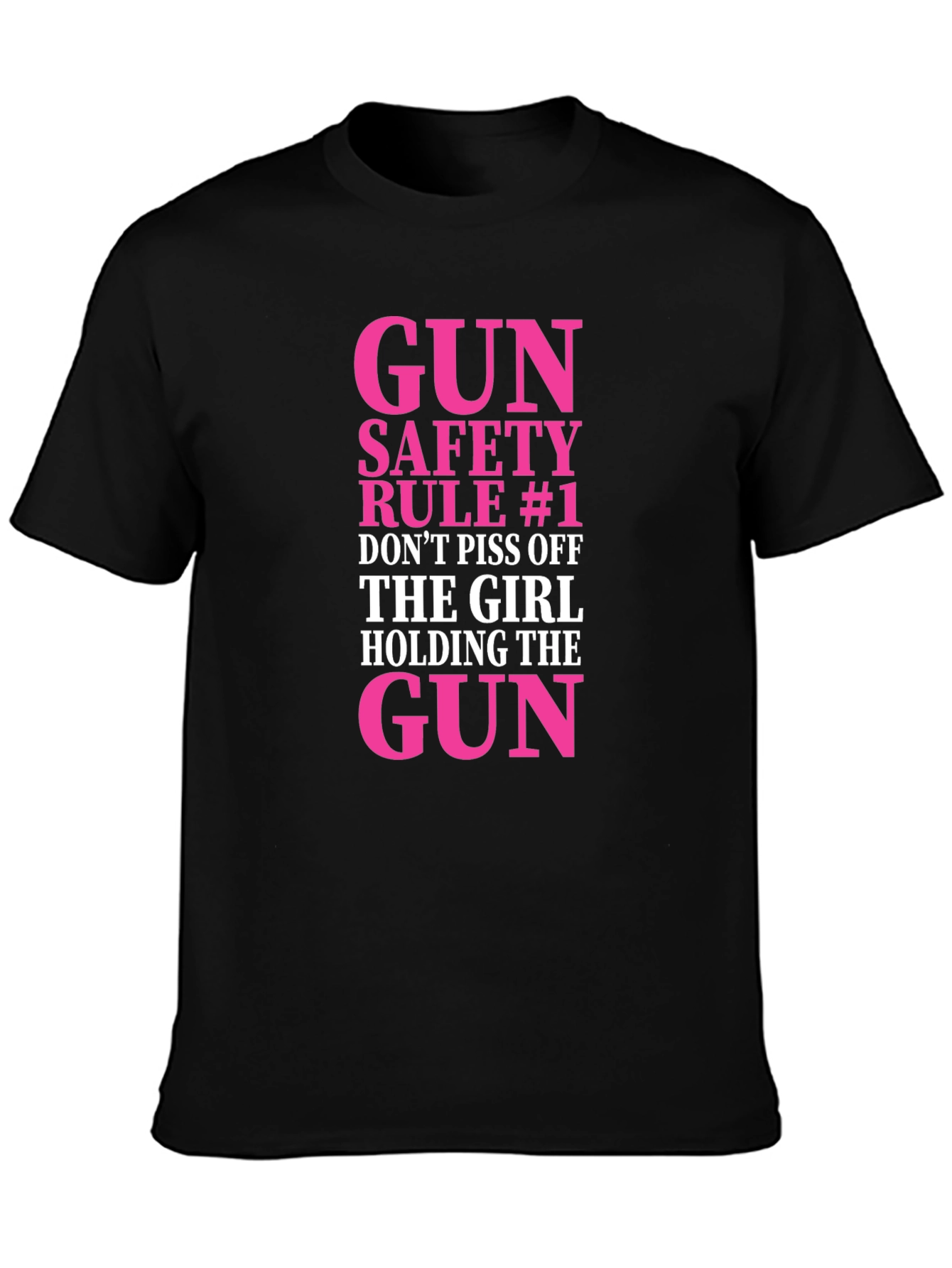 Gun Safety Rule #1 Funny Graphic Tee