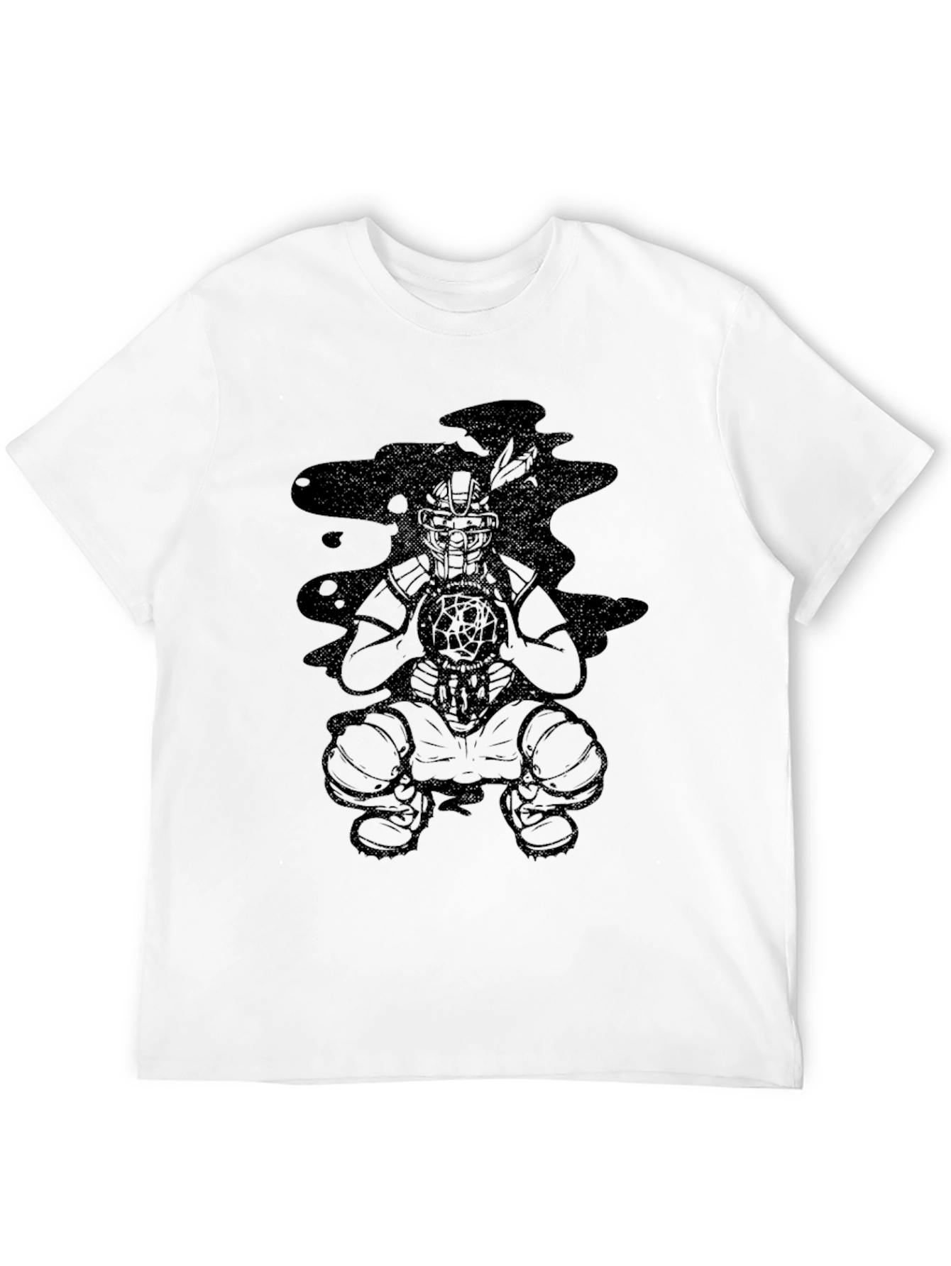 Mens Black Graphic Tee - Dream Catcher