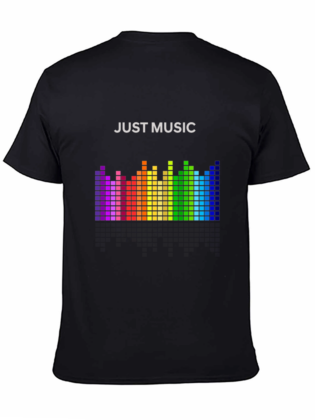 Just Music Graphic Tee - Rainbow Equalizer T-Shirt