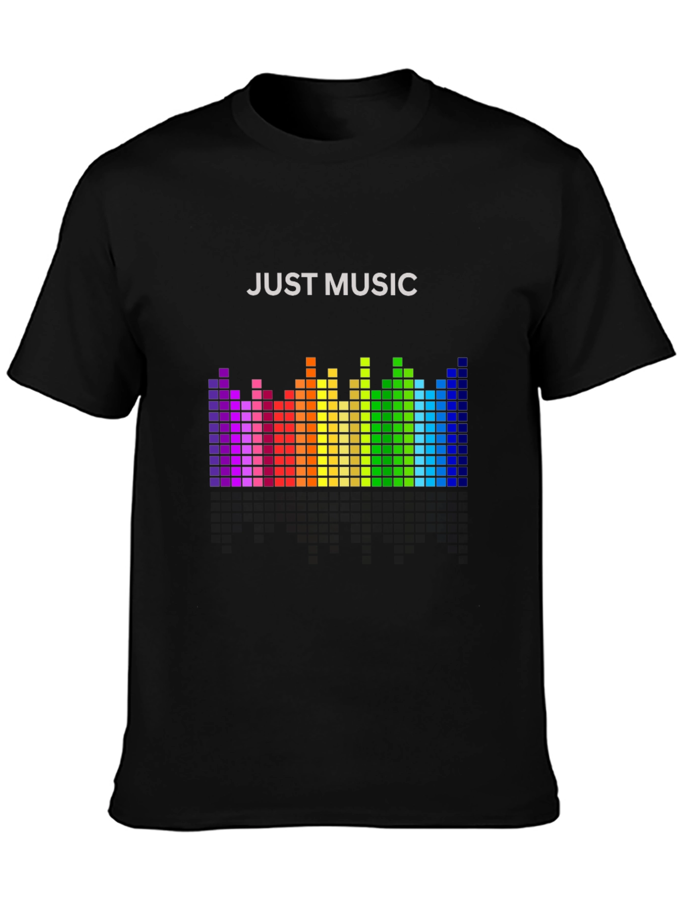 Just Music Graphic Tee - Rainbow Equalizer T-Shirt