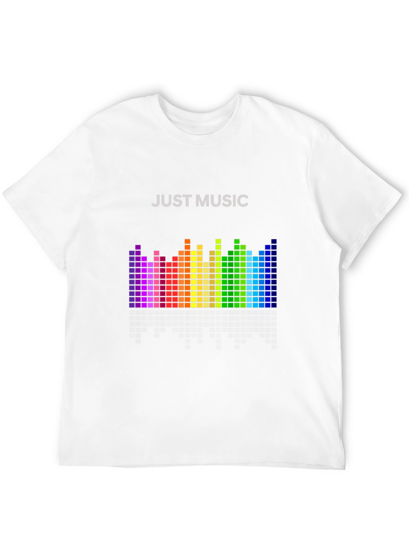 Just Music Graphic Tee - Rainbow Equalizer T-Shirt