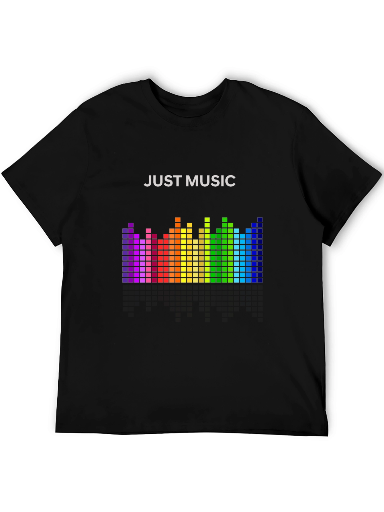 Just Music Graphic Tee - Rainbow Equalizer T-Shirt