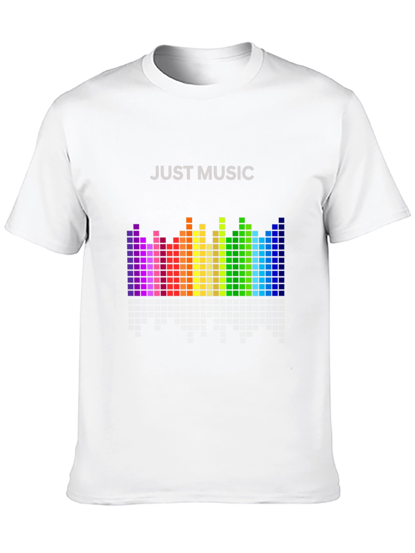 Just Music Graphic Tee - Rainbow Equalizer T-Shirt