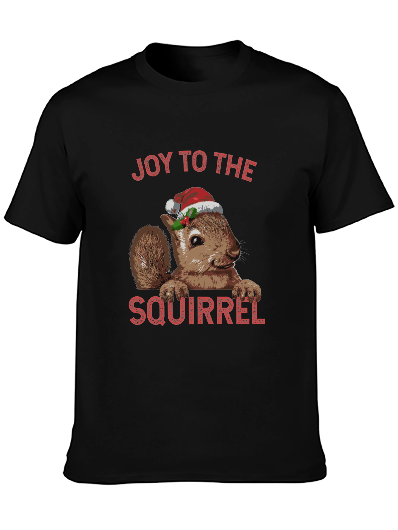 Joy To The Squirrel Christmas T-Shirt
