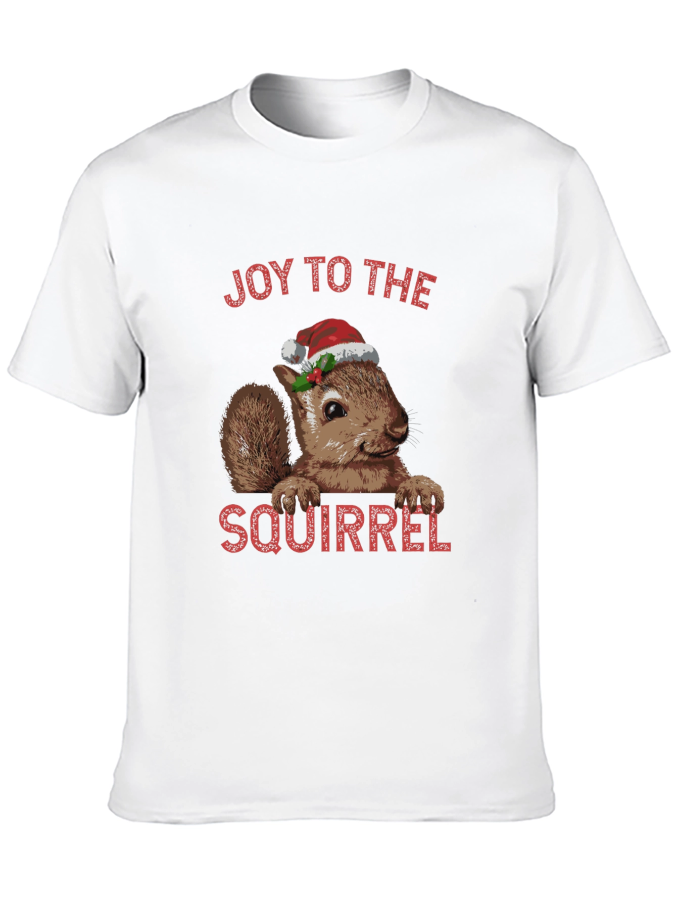 Joy To The Squirrel Christmas T-Shirt