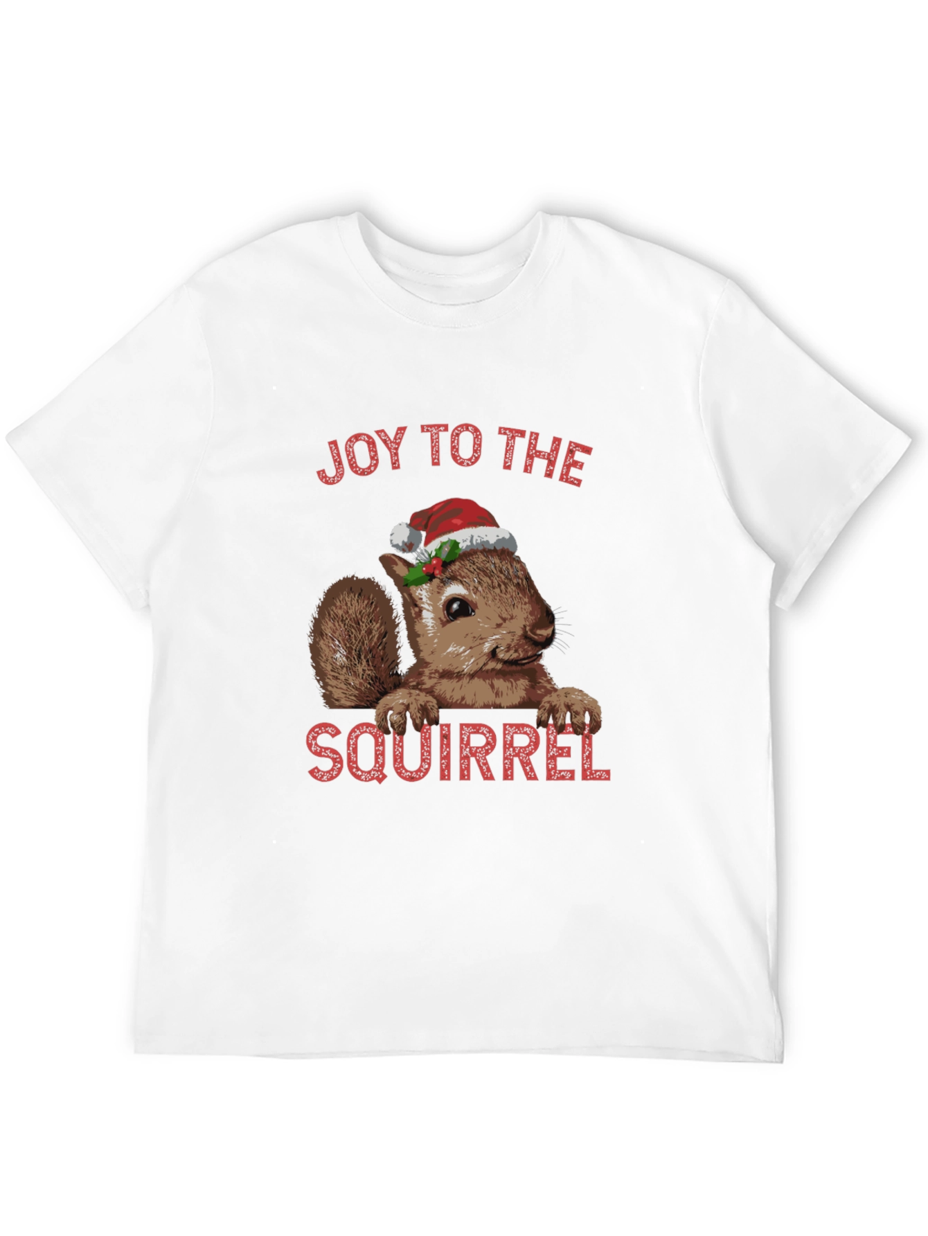 Joy To The Squirrel Christmas T-Shirt