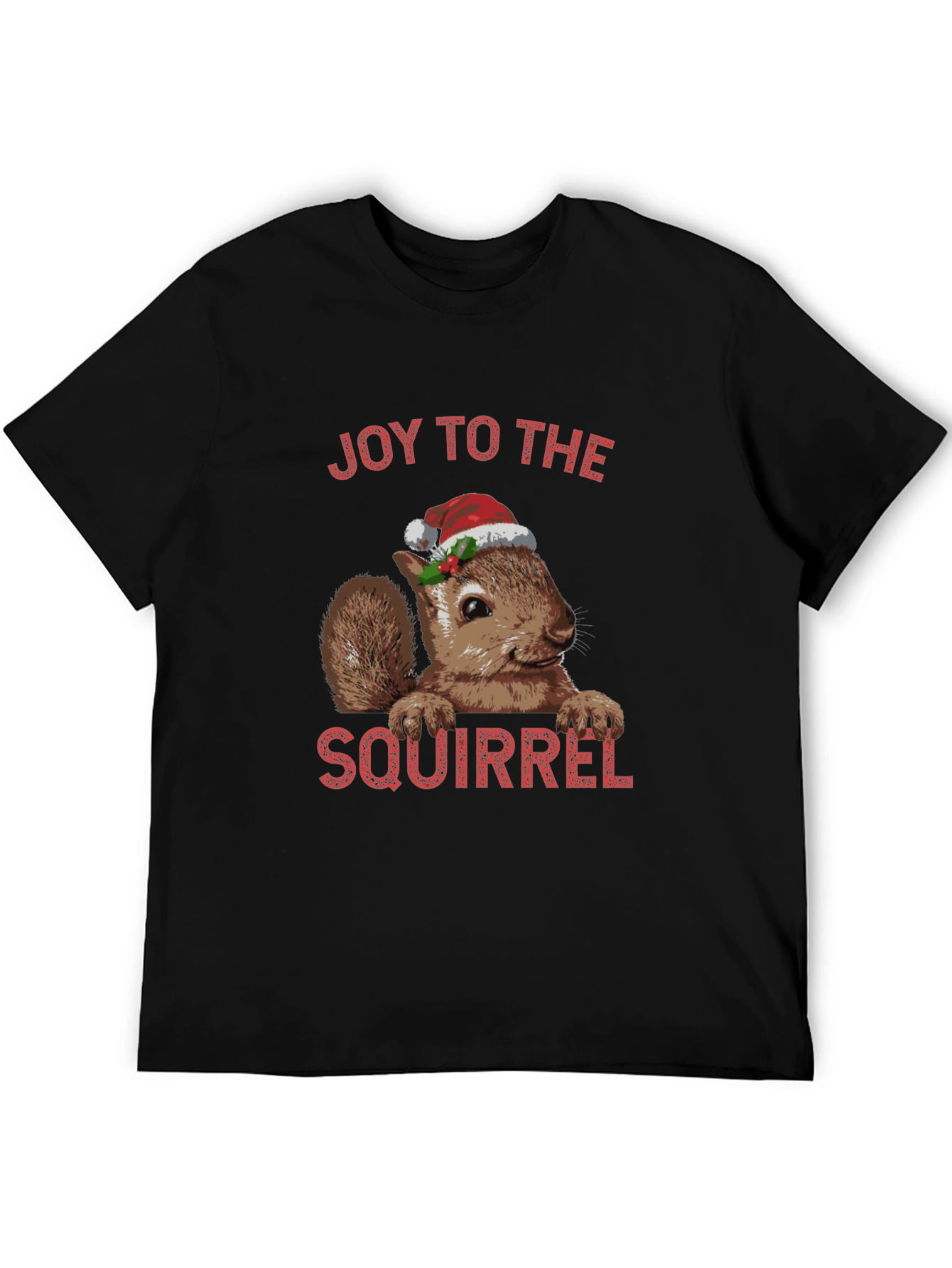 Joy To The Squirrel Christmas T-Shirt
