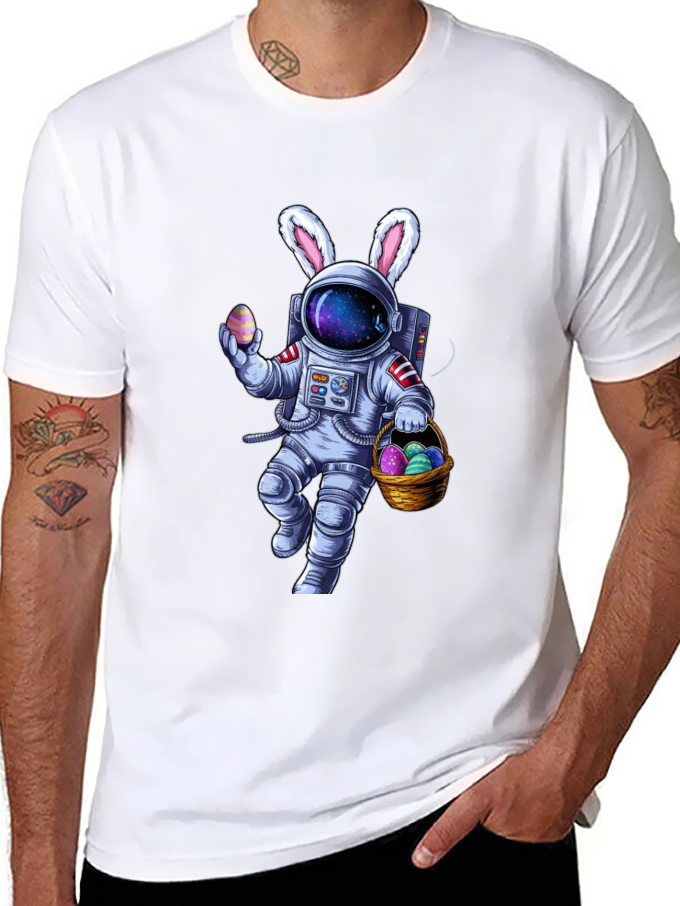 Astronaut Easter Bunny T-Shirt - Space Easter