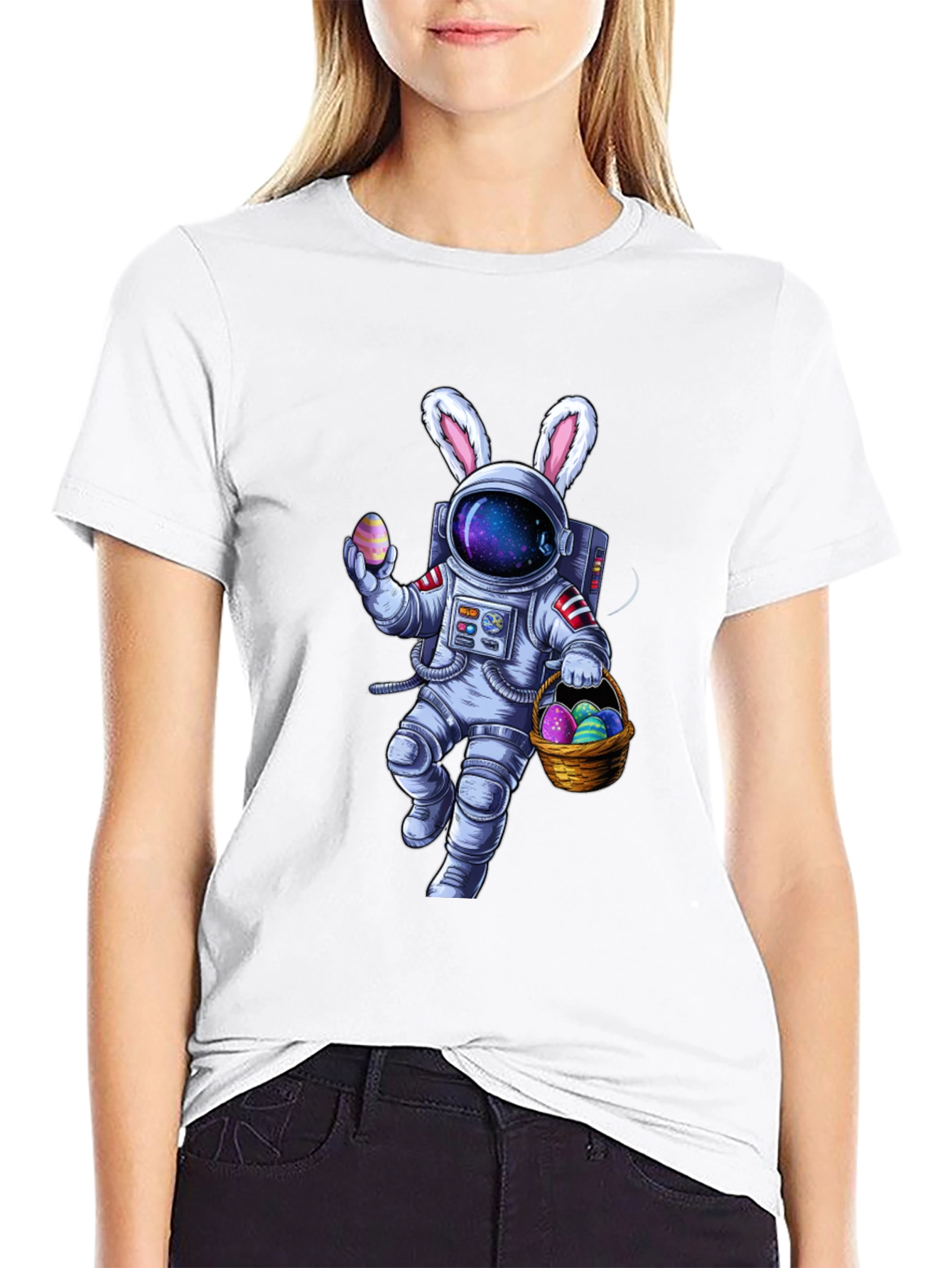 Astronaut Easter Bunny T-Shirt - Space Easter