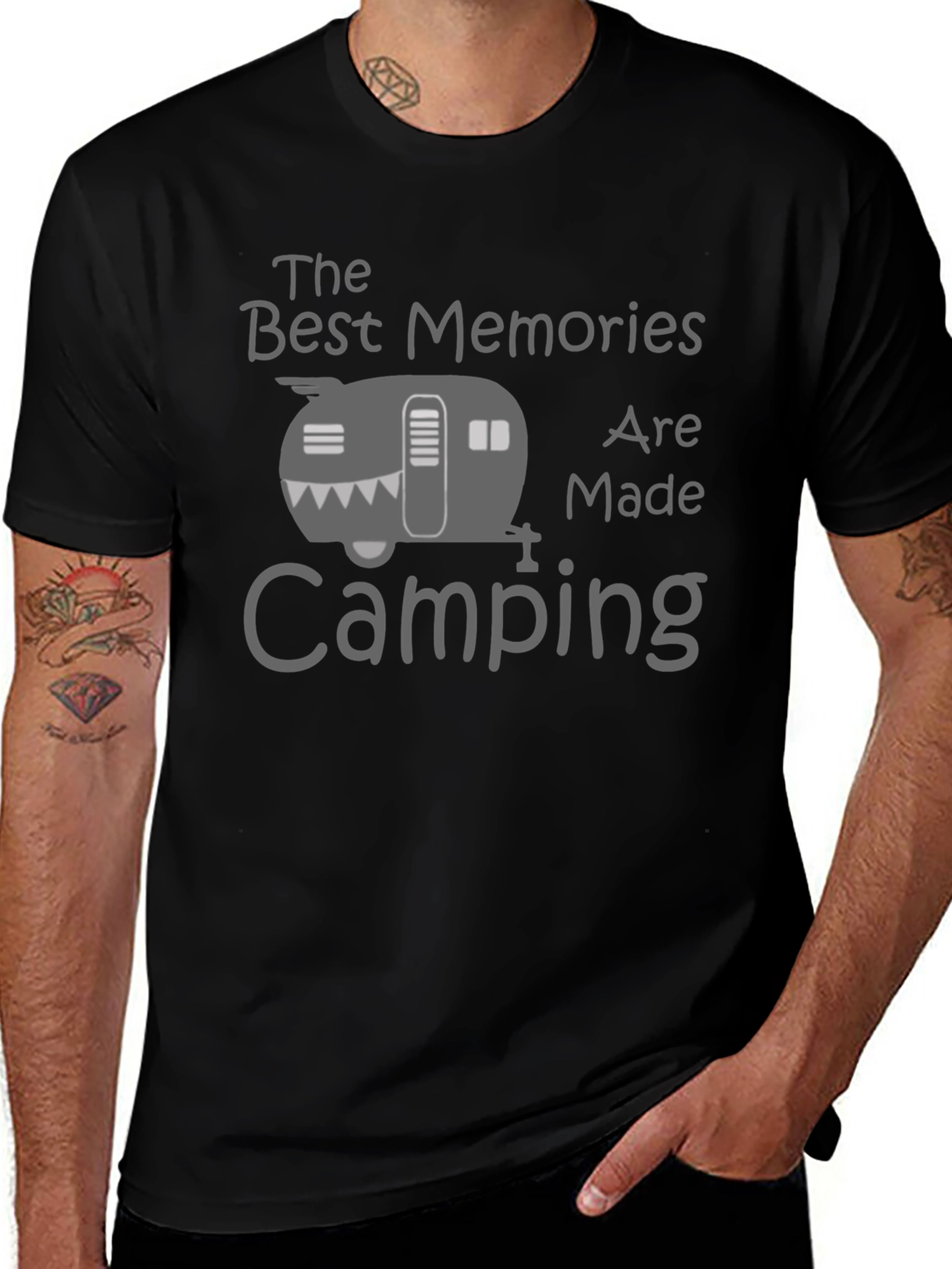 Camping Memories T-Shirt - Black