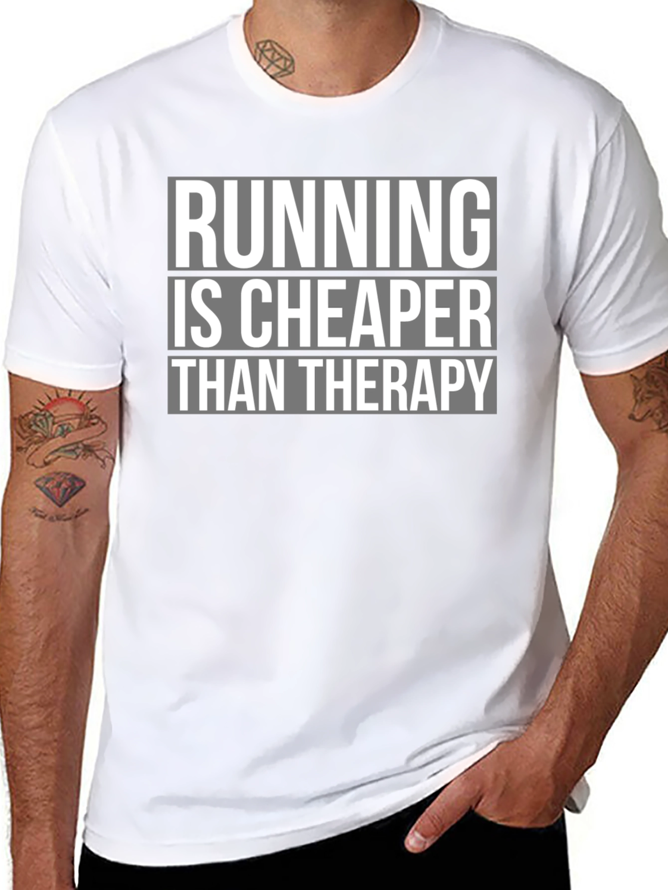 Running is Cheaper Than Therapy - Graphic Tee