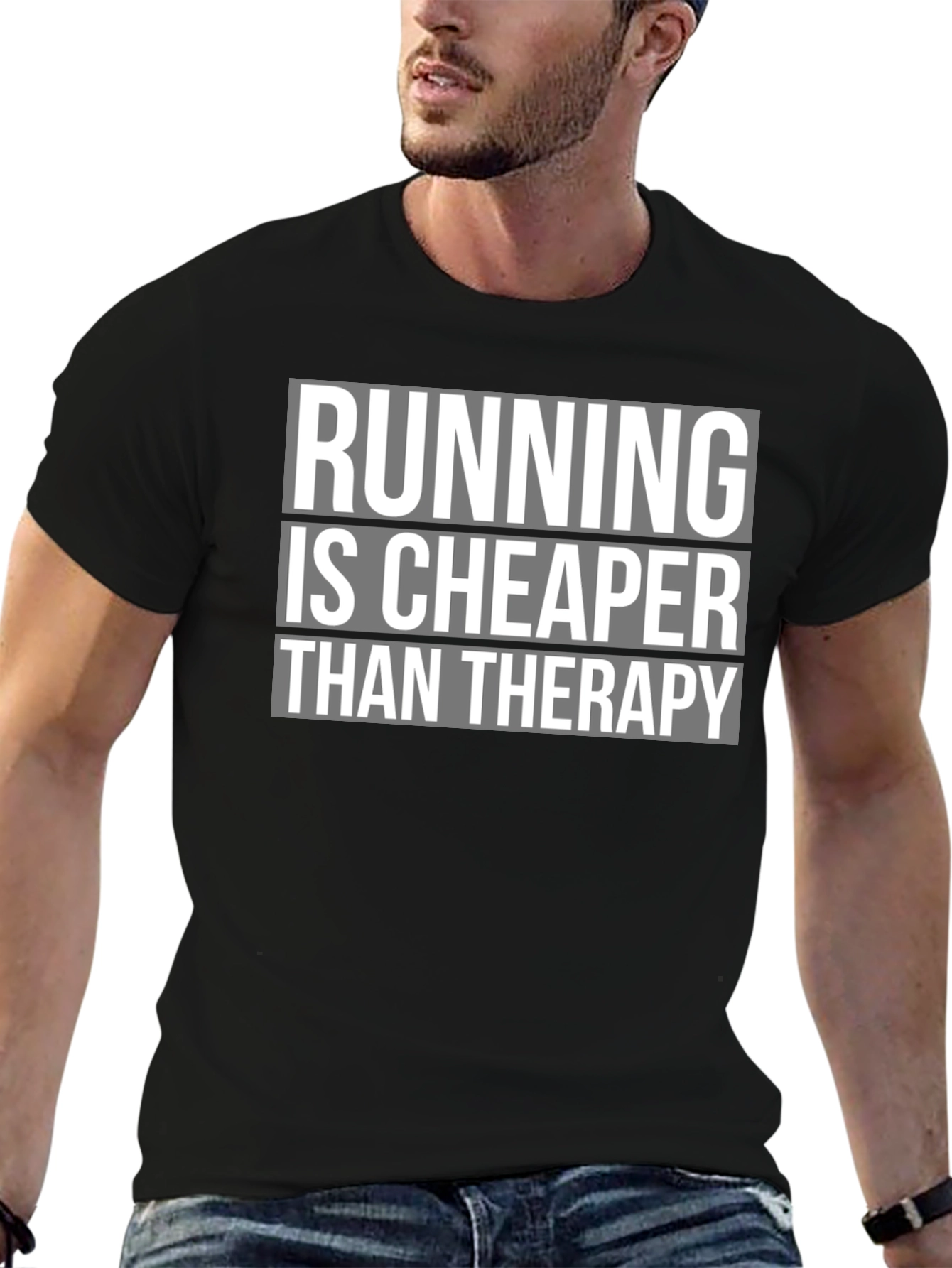Running is Cheaper Than Therapy - Graphic Tee