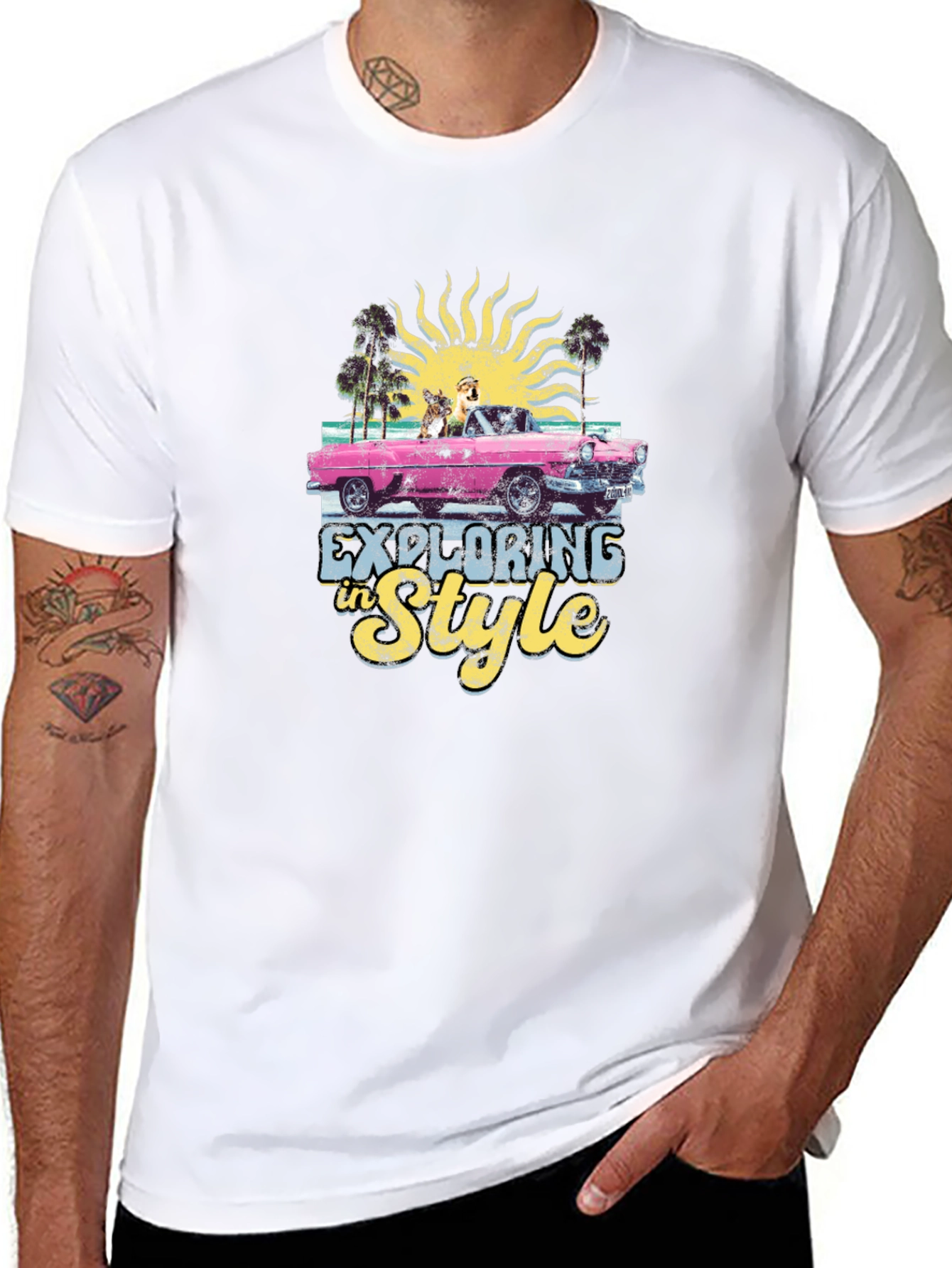 Exploring in Style Black Graphic Tee