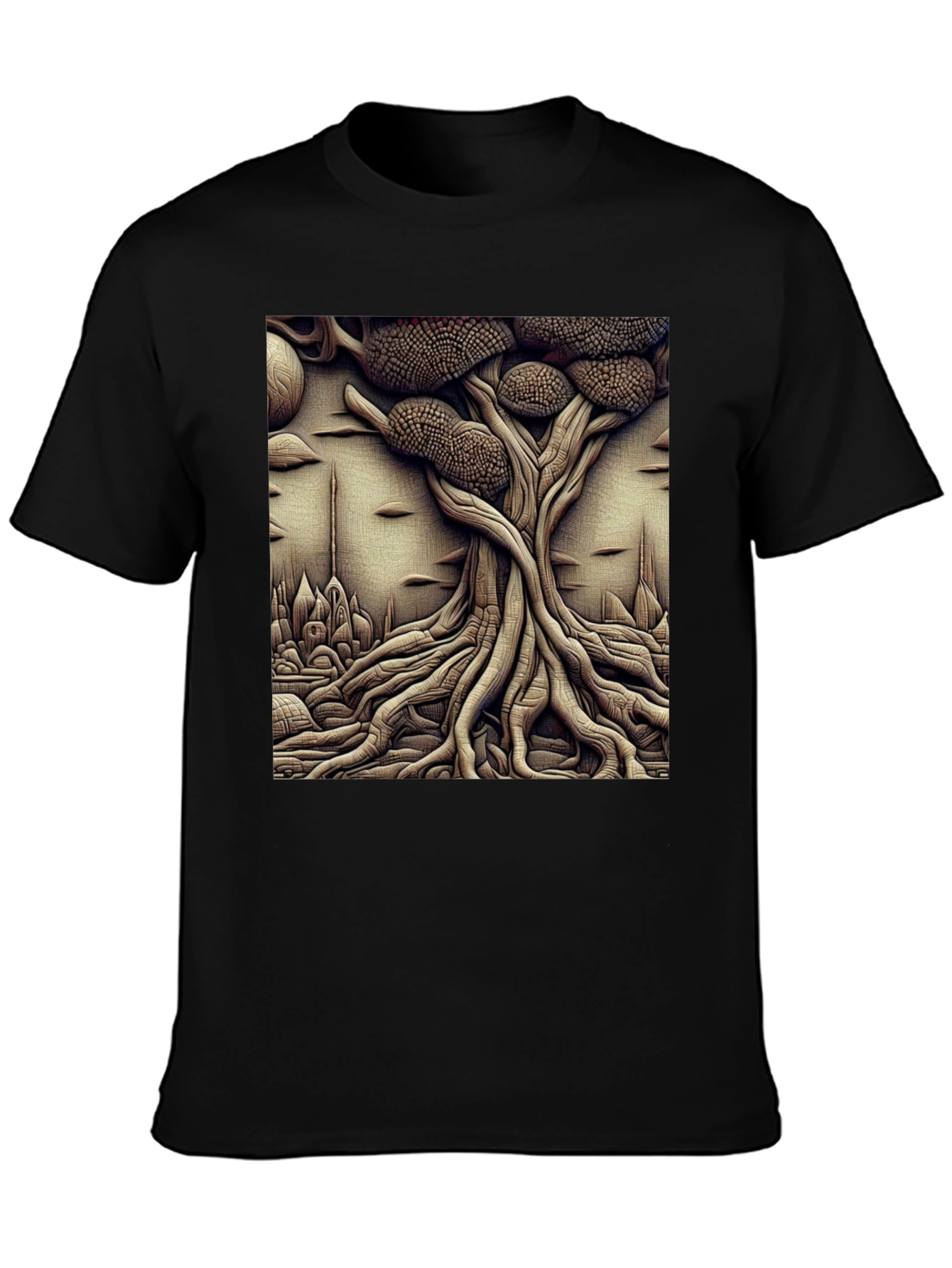 Surreal Tree Graphic Tee - Unique Art Shirt